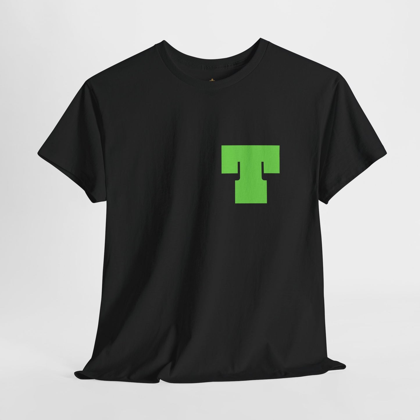 Unisex Heavy Cotton Tee with Bold Letter T | Casual Streetwear, Gift for Him/Her, Everyday Style, Birthday Apparel, Comfortable Tee