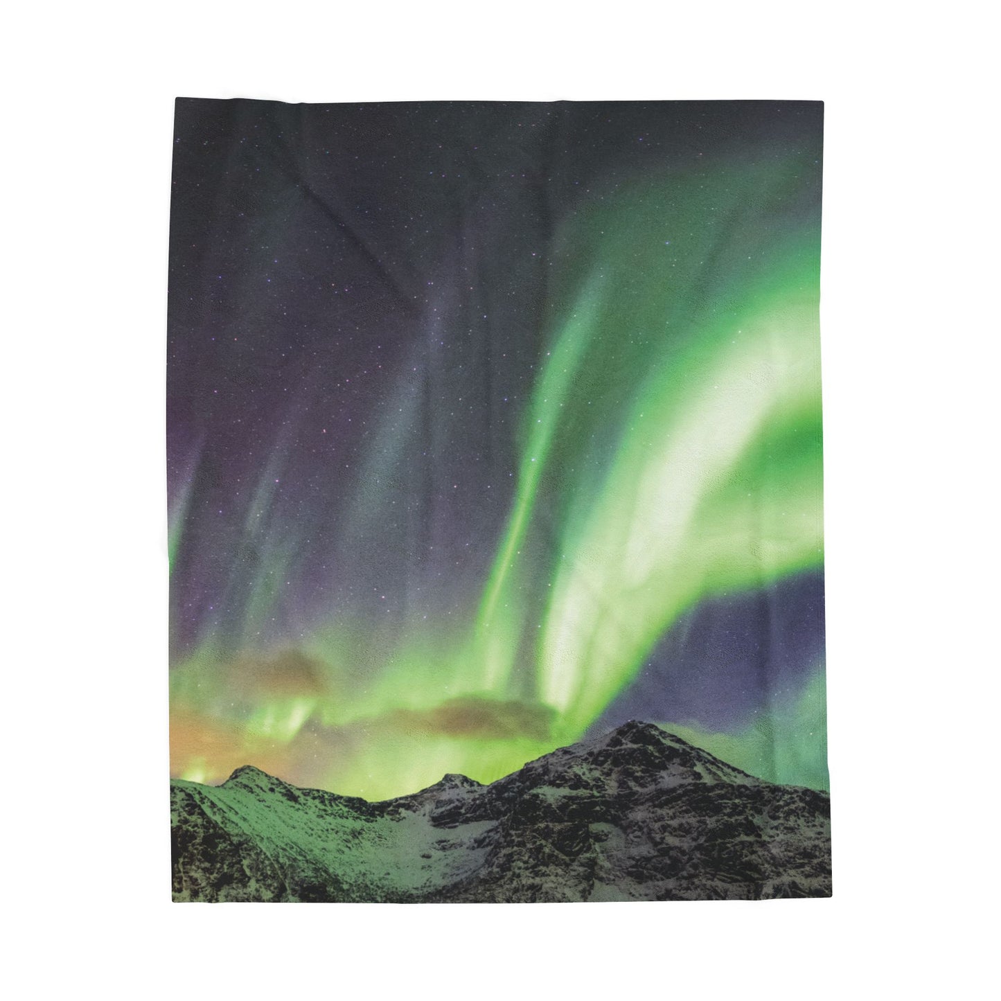 Northern Lights Velveteen Plush Blanket
