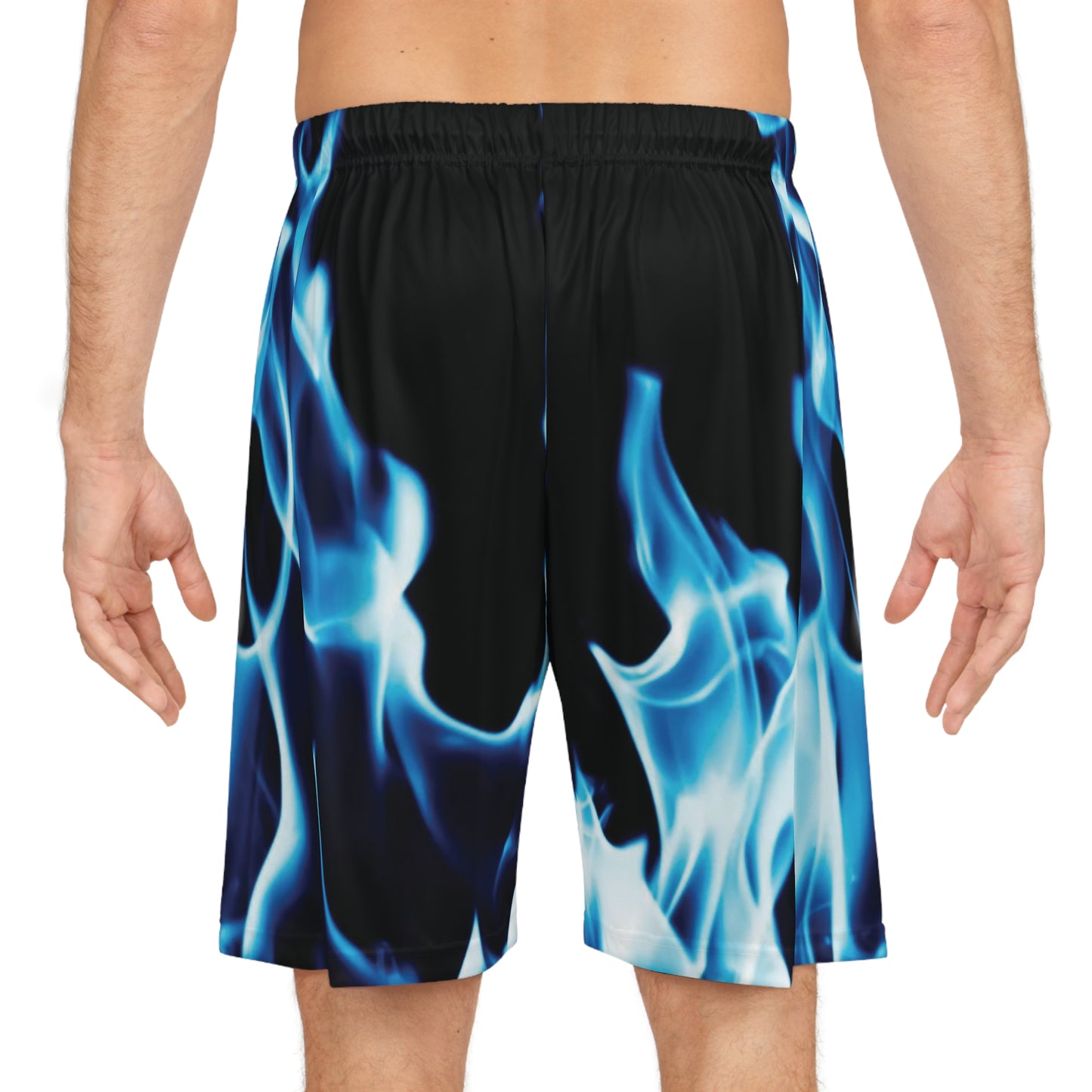 Blue Flame Basketball Shorts