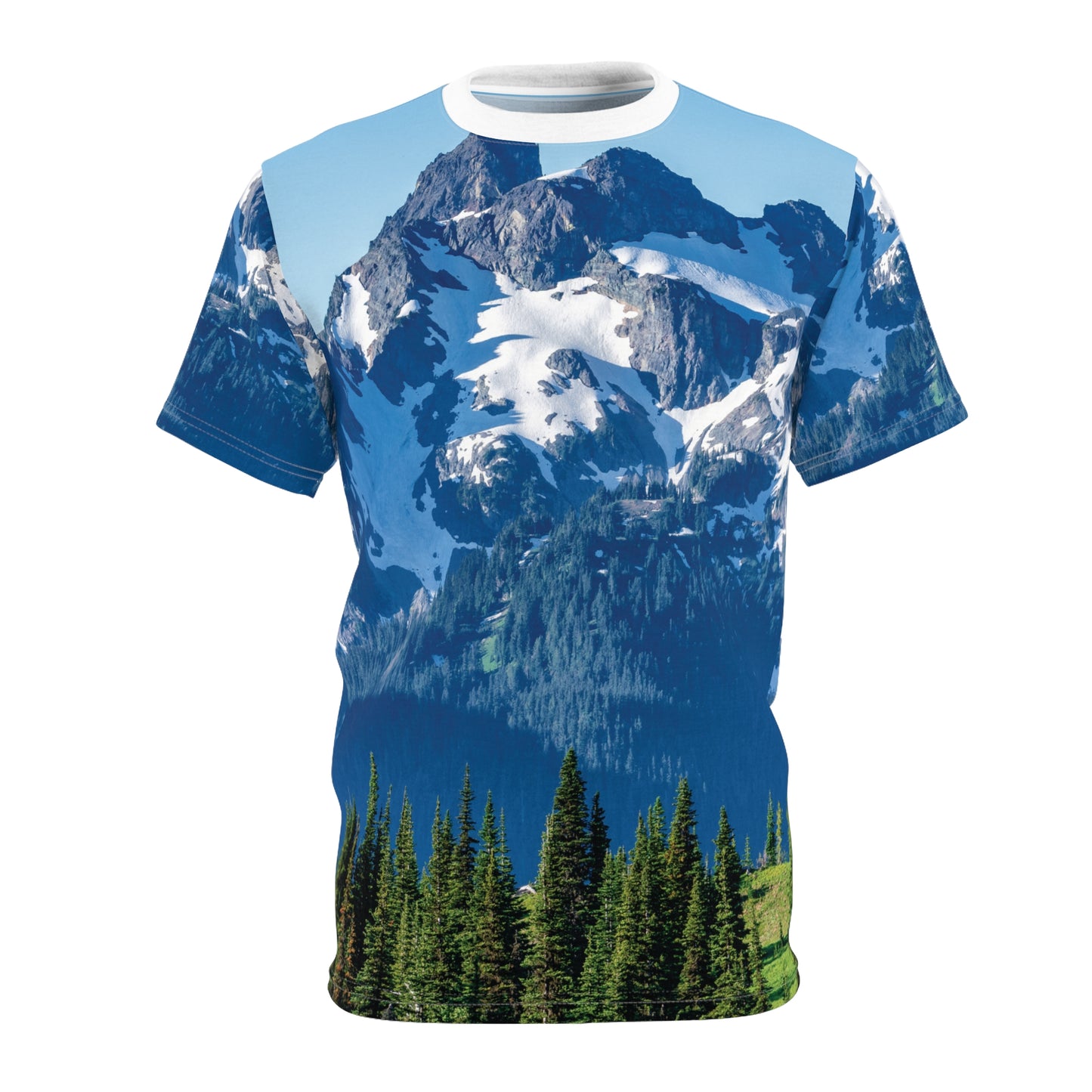 Mountaintop All Over Print T-Shirt, Polyester
