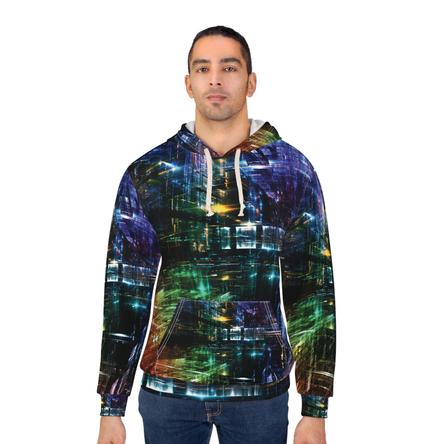 3D Lights Pullover Hoodie