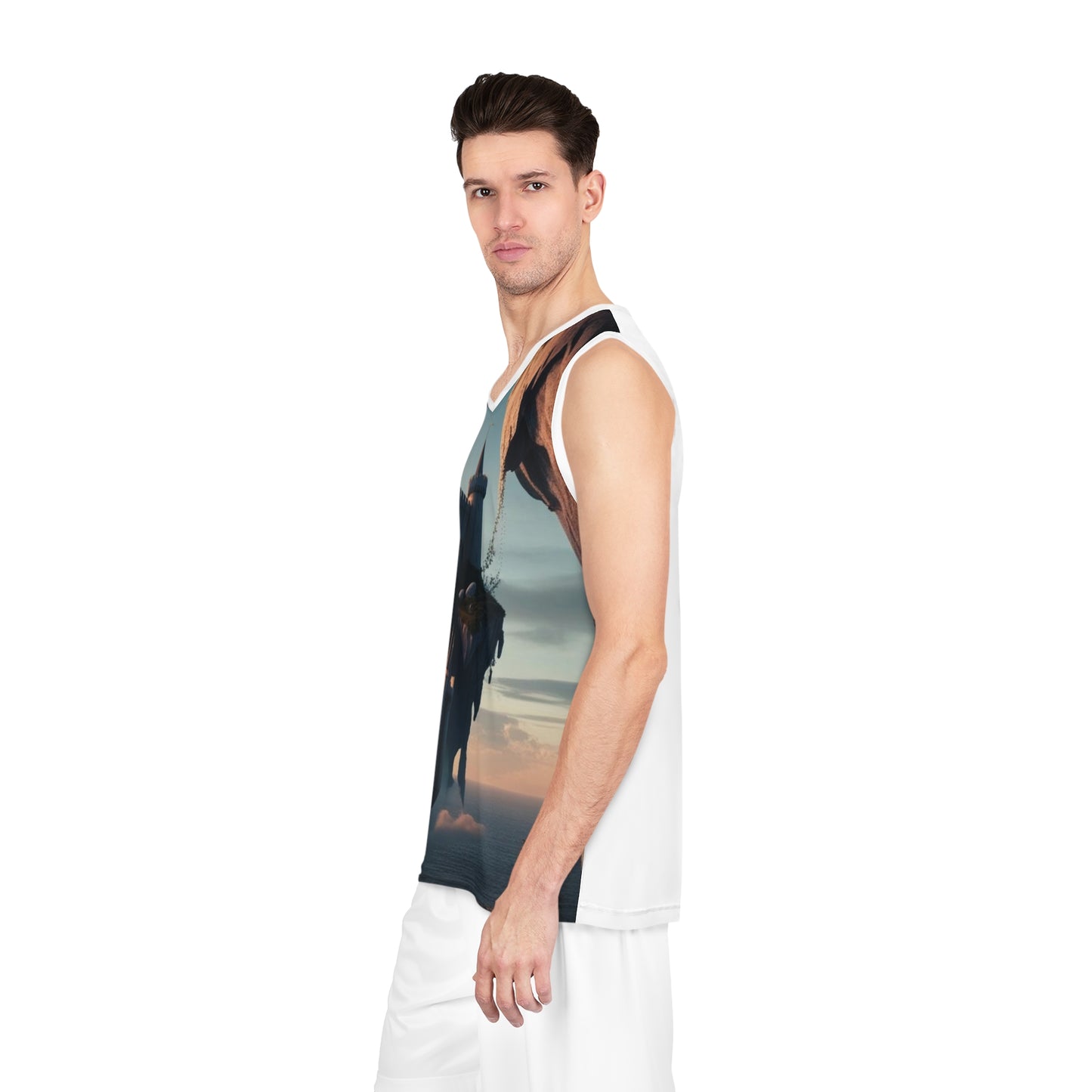 Castle In The Sky Basketball Jersey