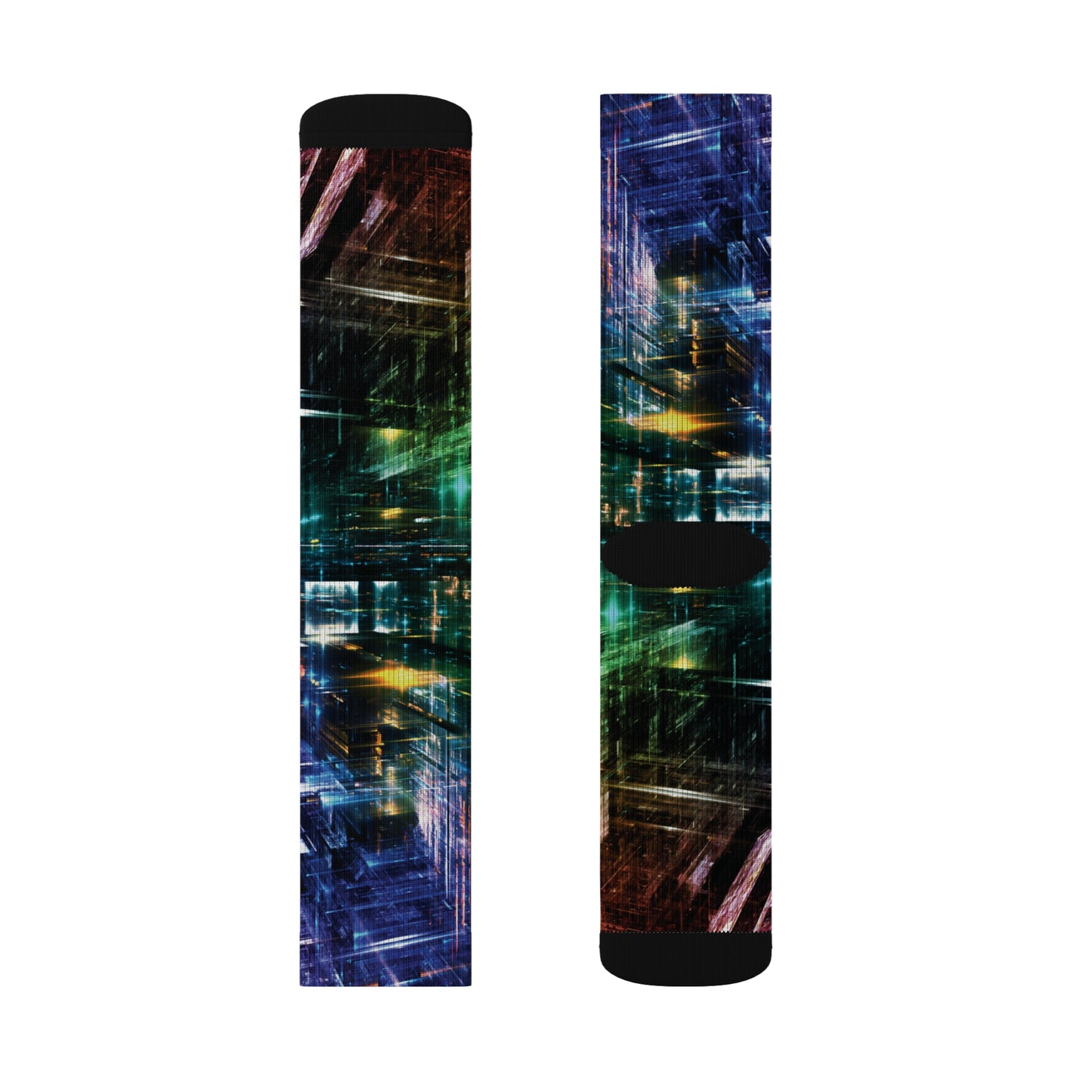 3D Lights Sublimation Socks