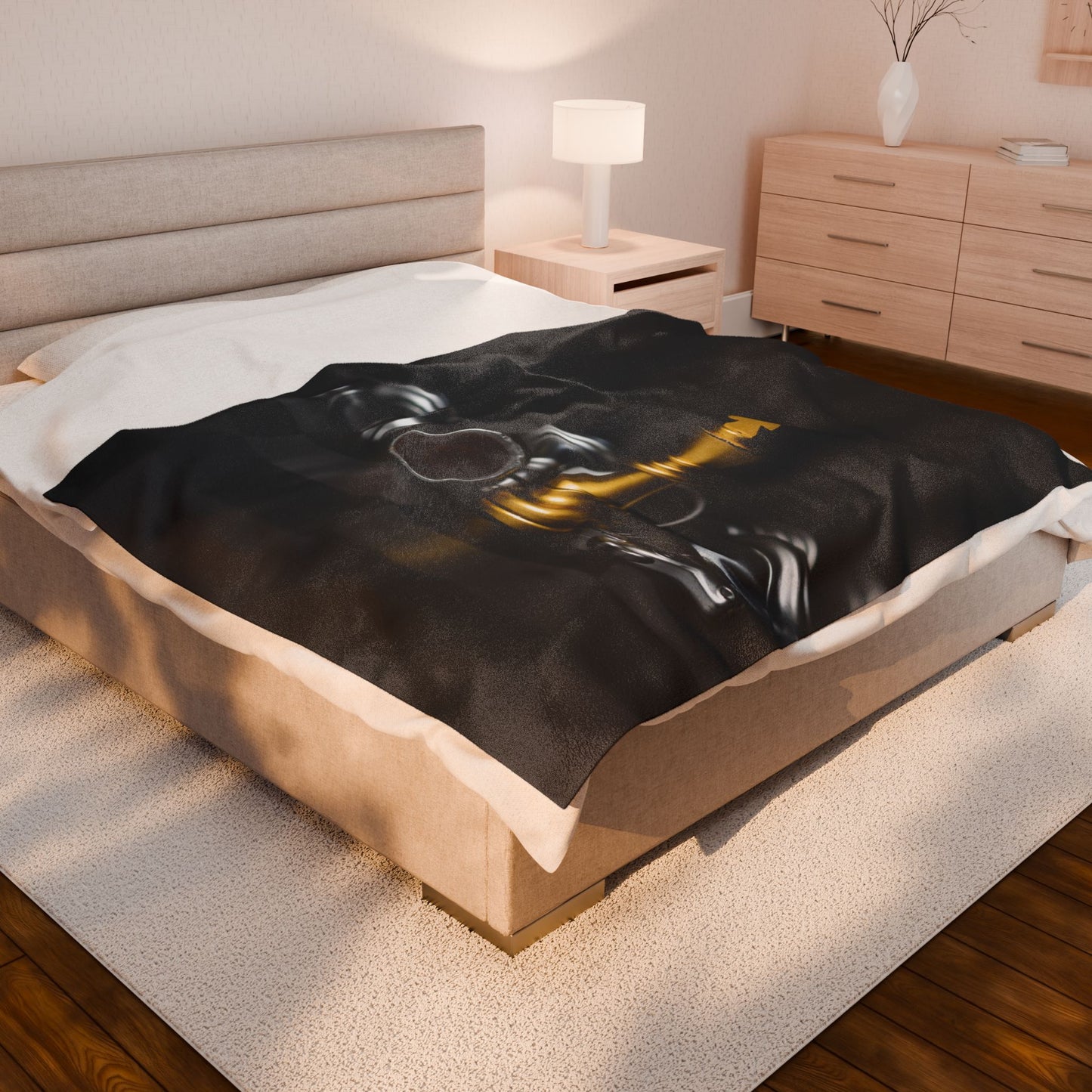 Chess-Themed Velveteen Plush Blanket - Cozy Decor for Game Night