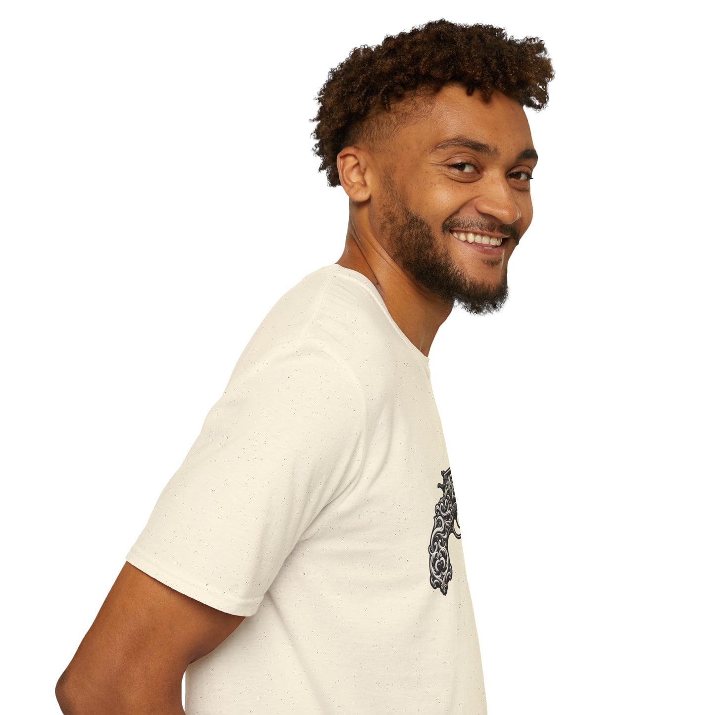 Vintage-Inspired Gun Graphic Unisex T-Shirt