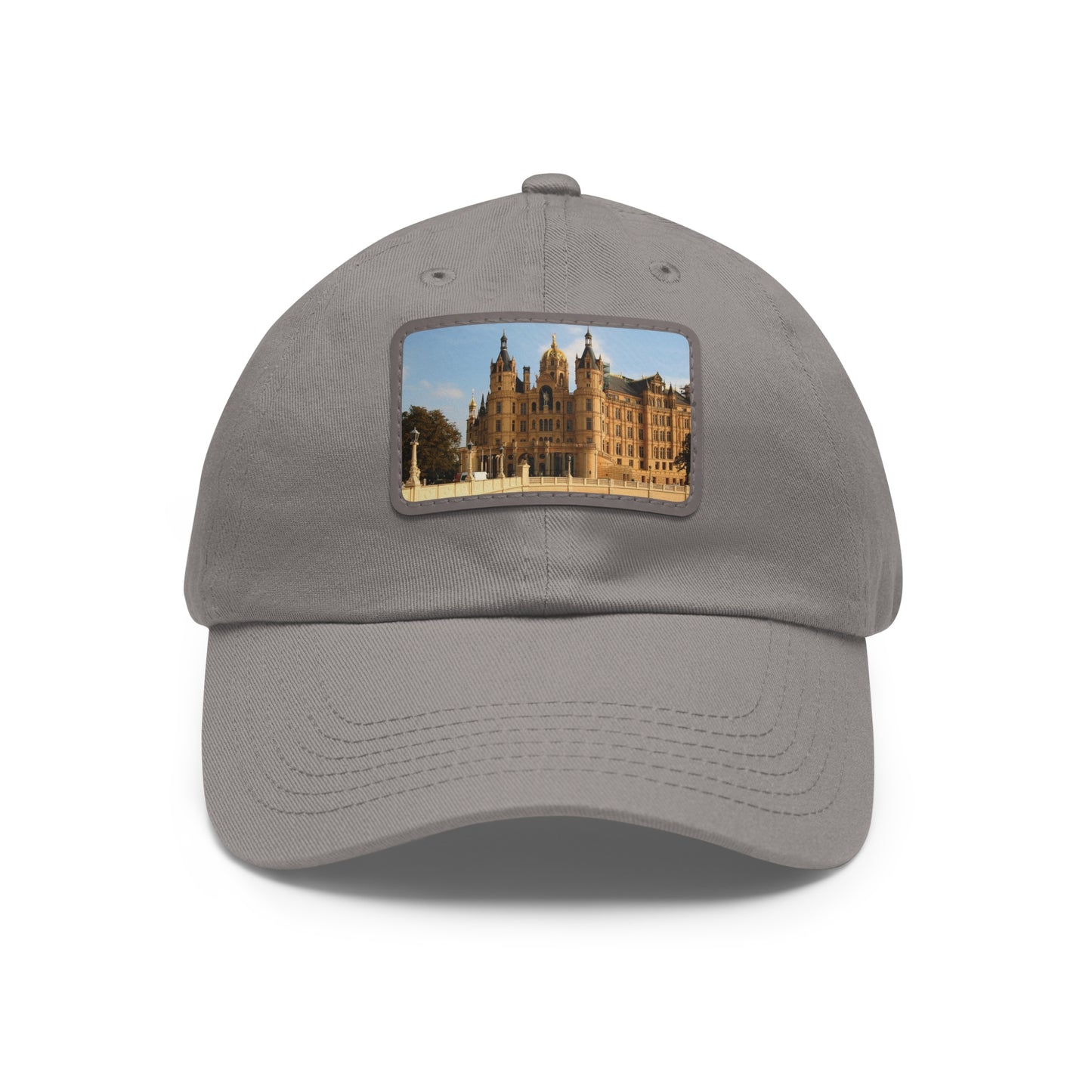 Castle Dad Hat with Leather Patch (Rectangle)