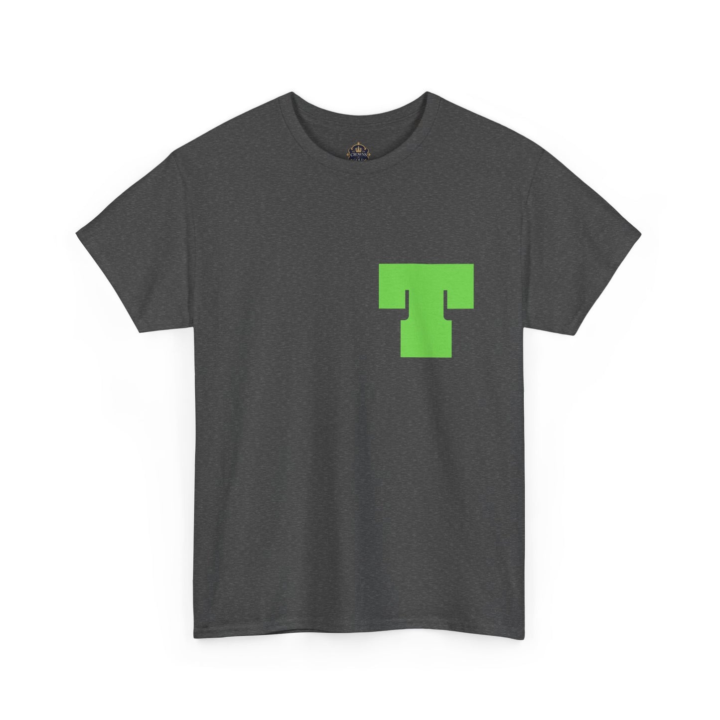 Unisex Heavy Cotton Tee with Bold Letter T | Casual Streetwear, Gift for Him/Her, Everyday Style, Birthday Apparel, Comfortable Tee