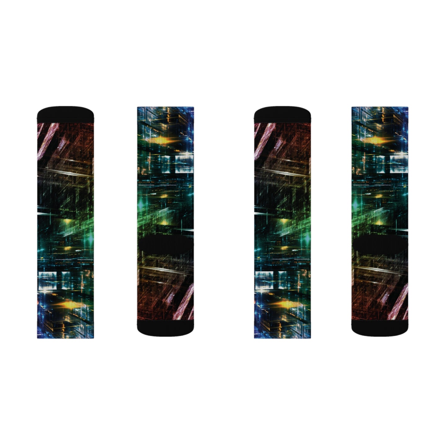 3D Lights Sublimation Socks