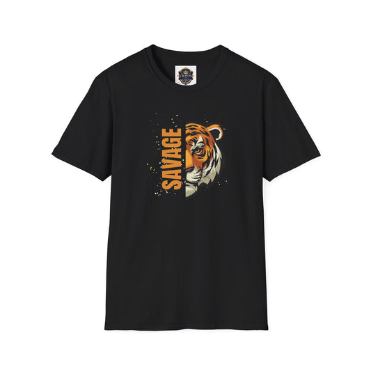 Tiger Savage Tee, Graphic Tee, Wild Life Shirt, Cotton T Shirt