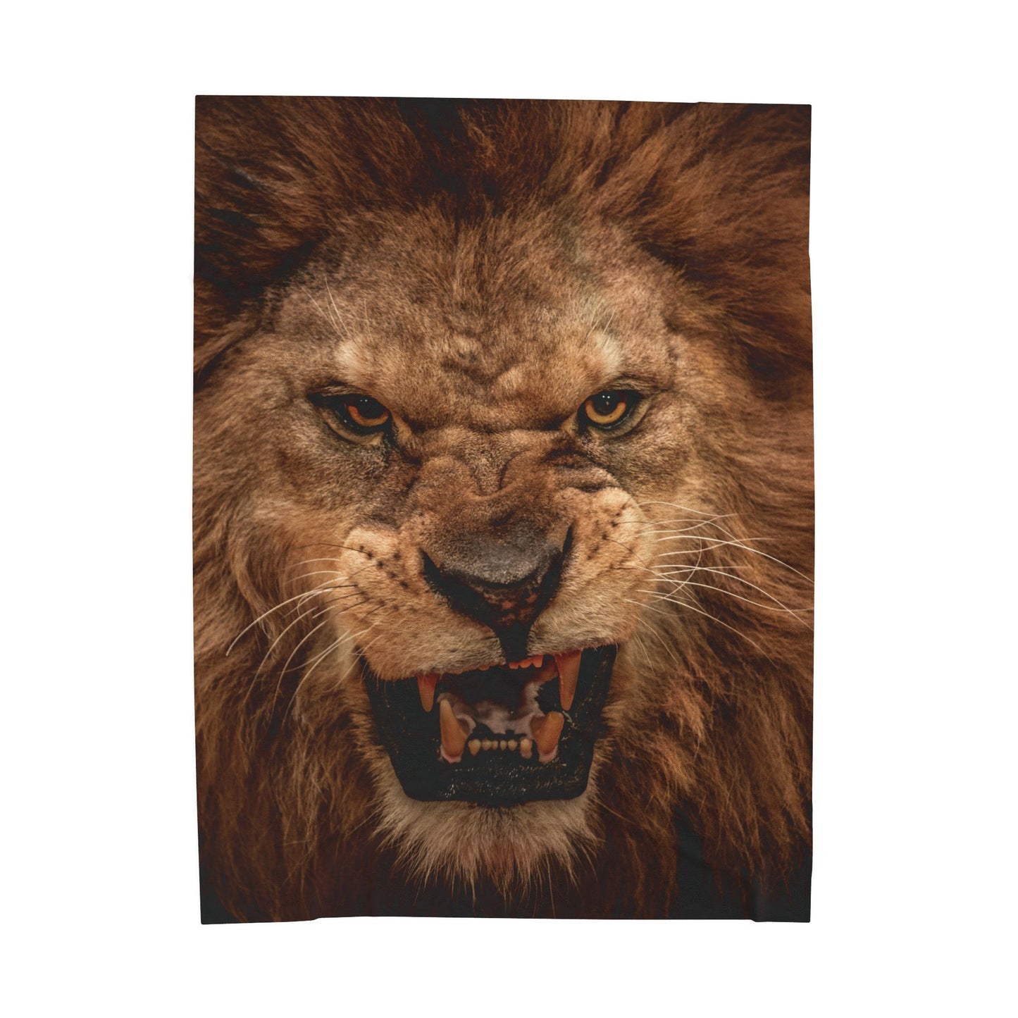 Lion Velveteen Plush Blanket