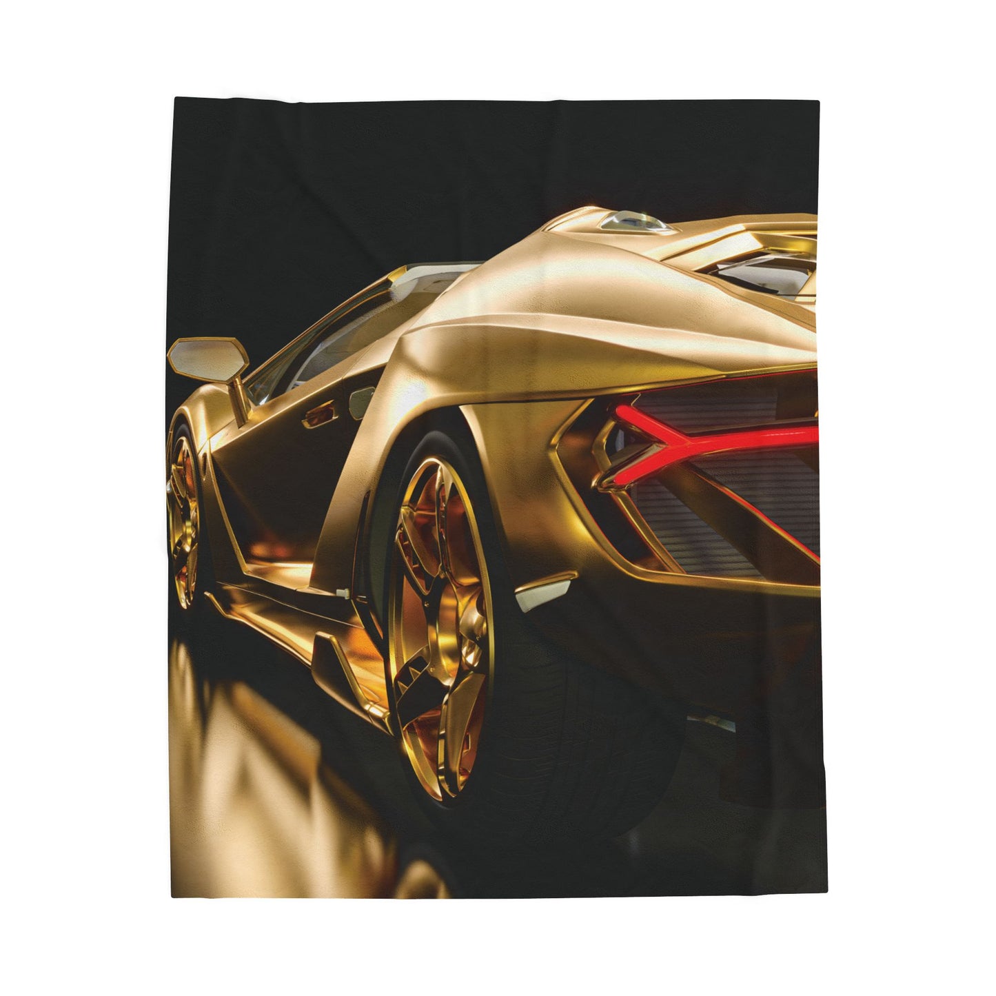 Gold Car Plush Blanket