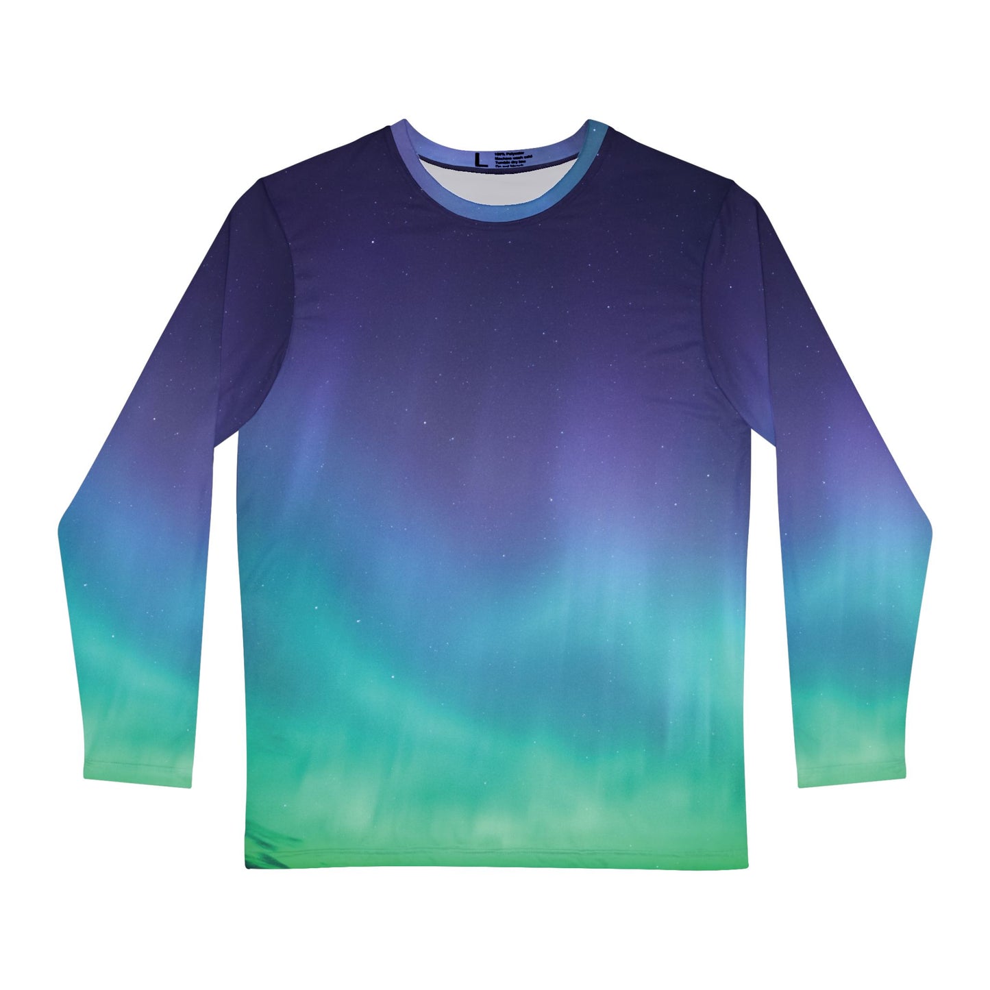 Northern Lights Shirt, Long Sleeve Shirt, Polyester, Nature Lover Design