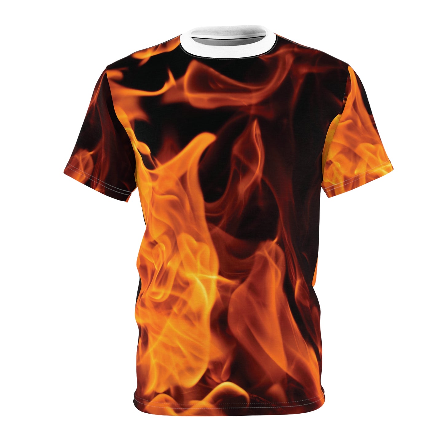 Fire Flames T-Shirt All Over Print, Polyester