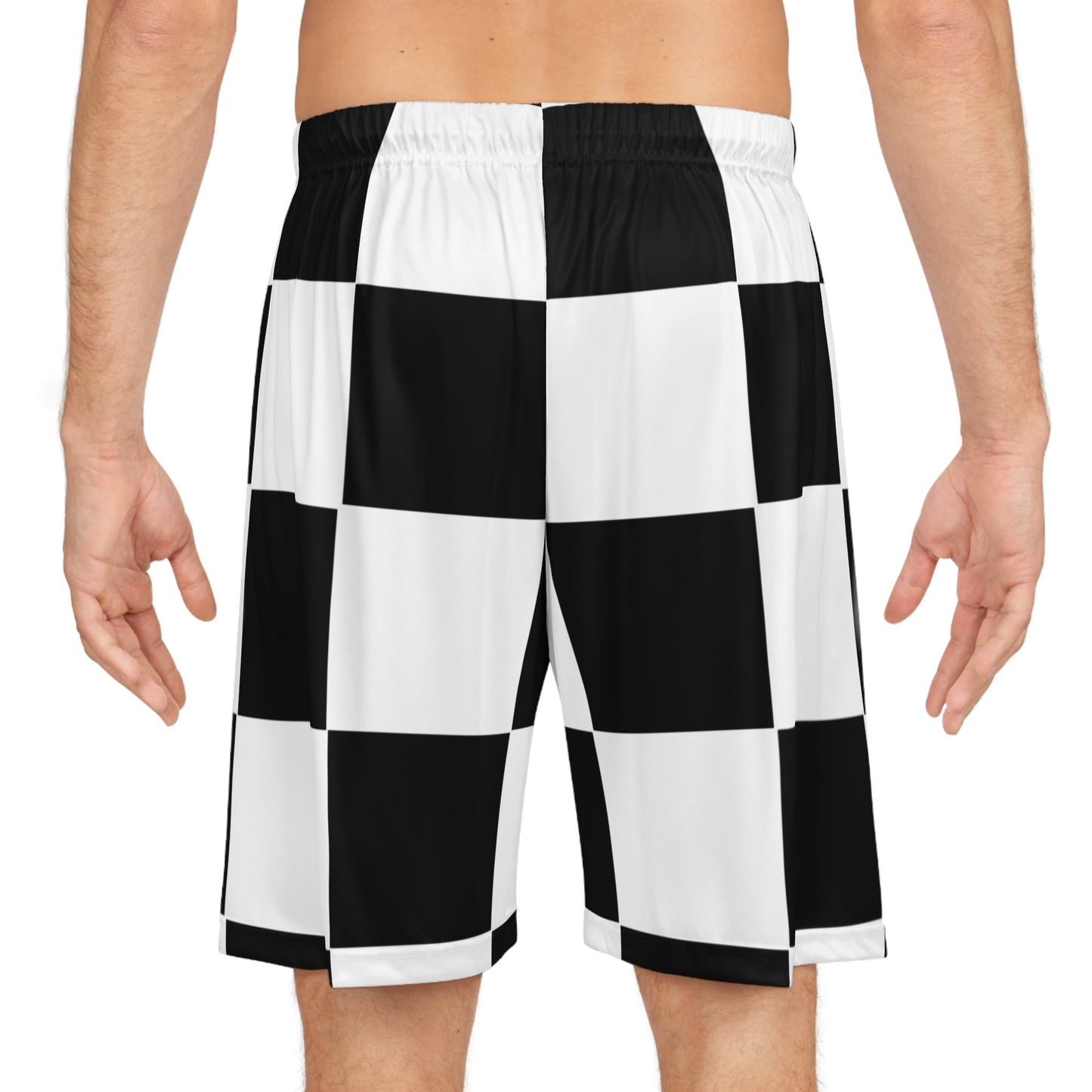 Stylish Checkerboard Basketball Shorts