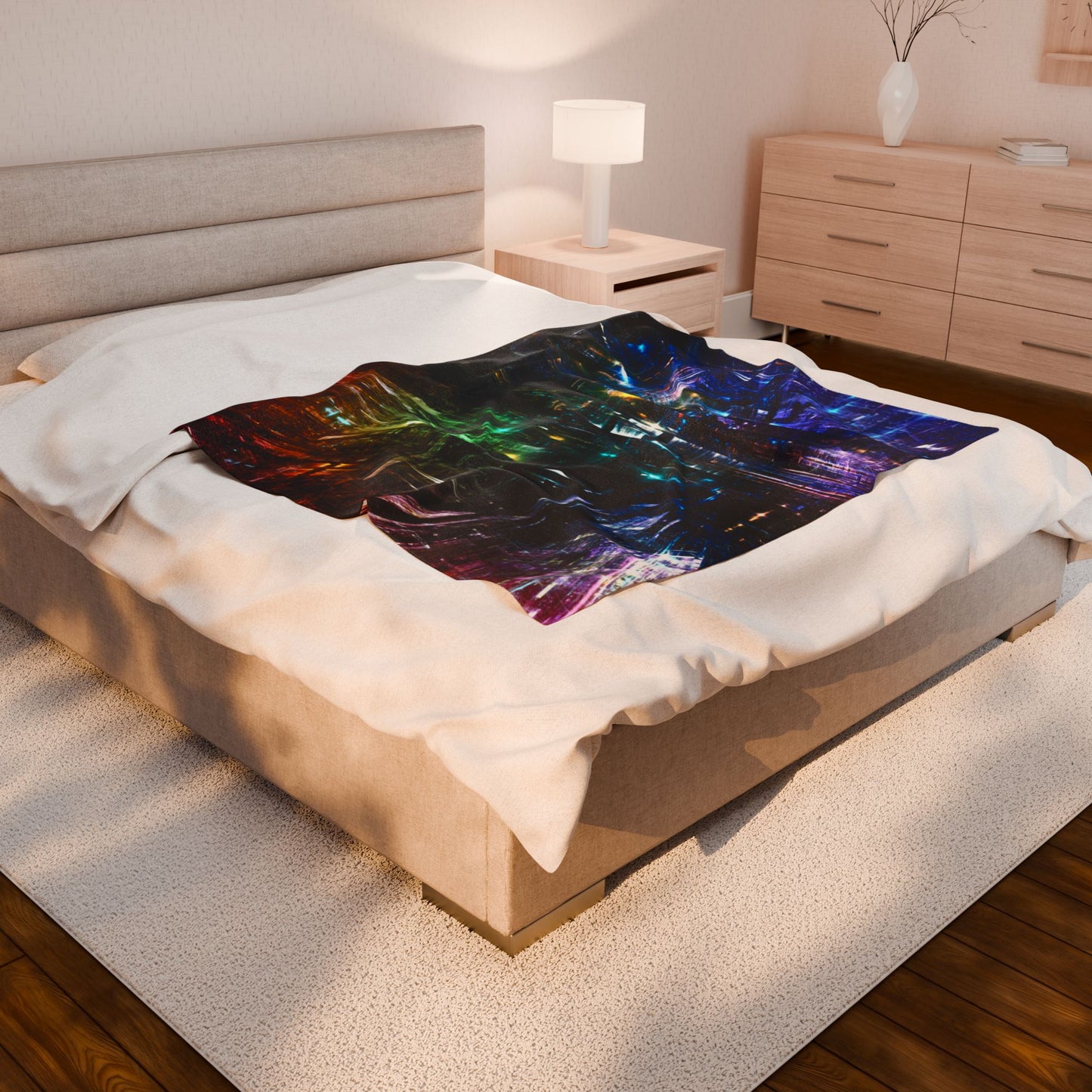 3D Lights Blanket, Polyester Warm and Cozy