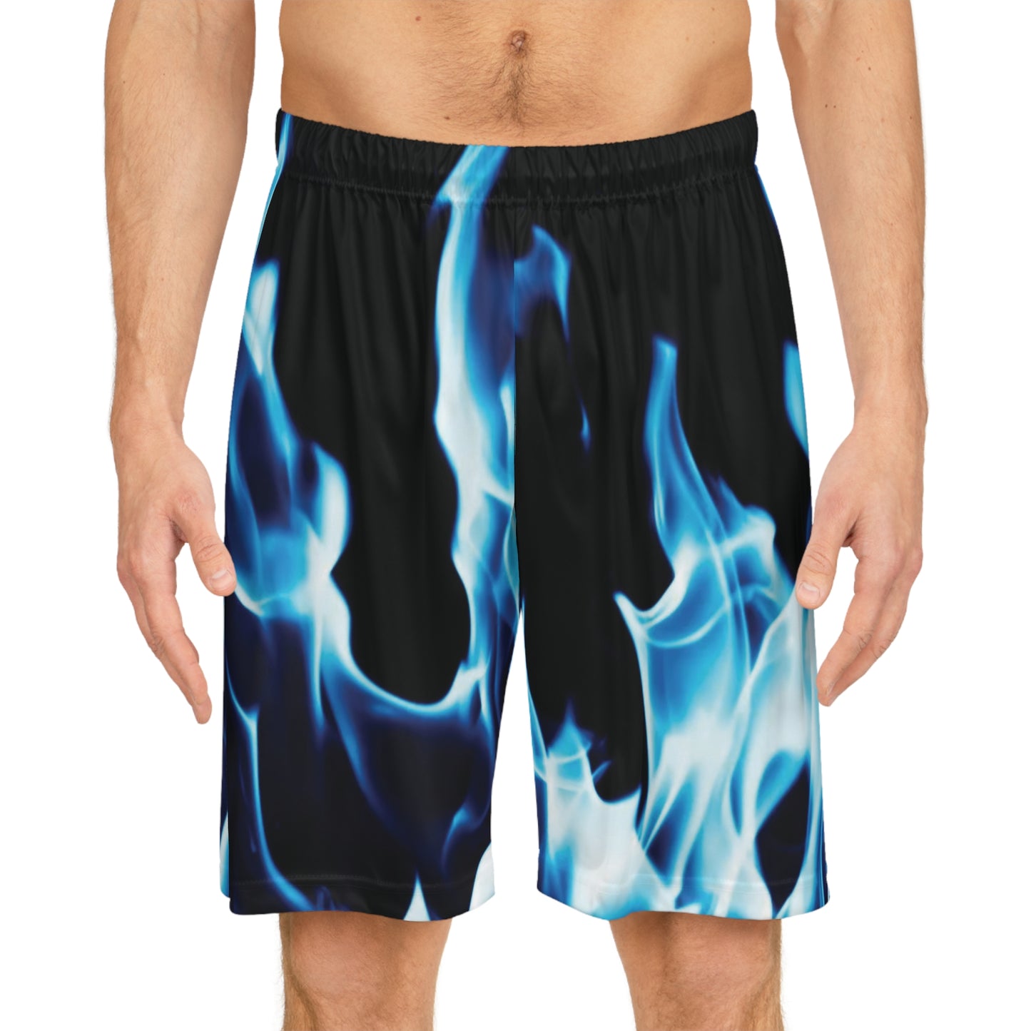 Blue Flame Basketball Shorts