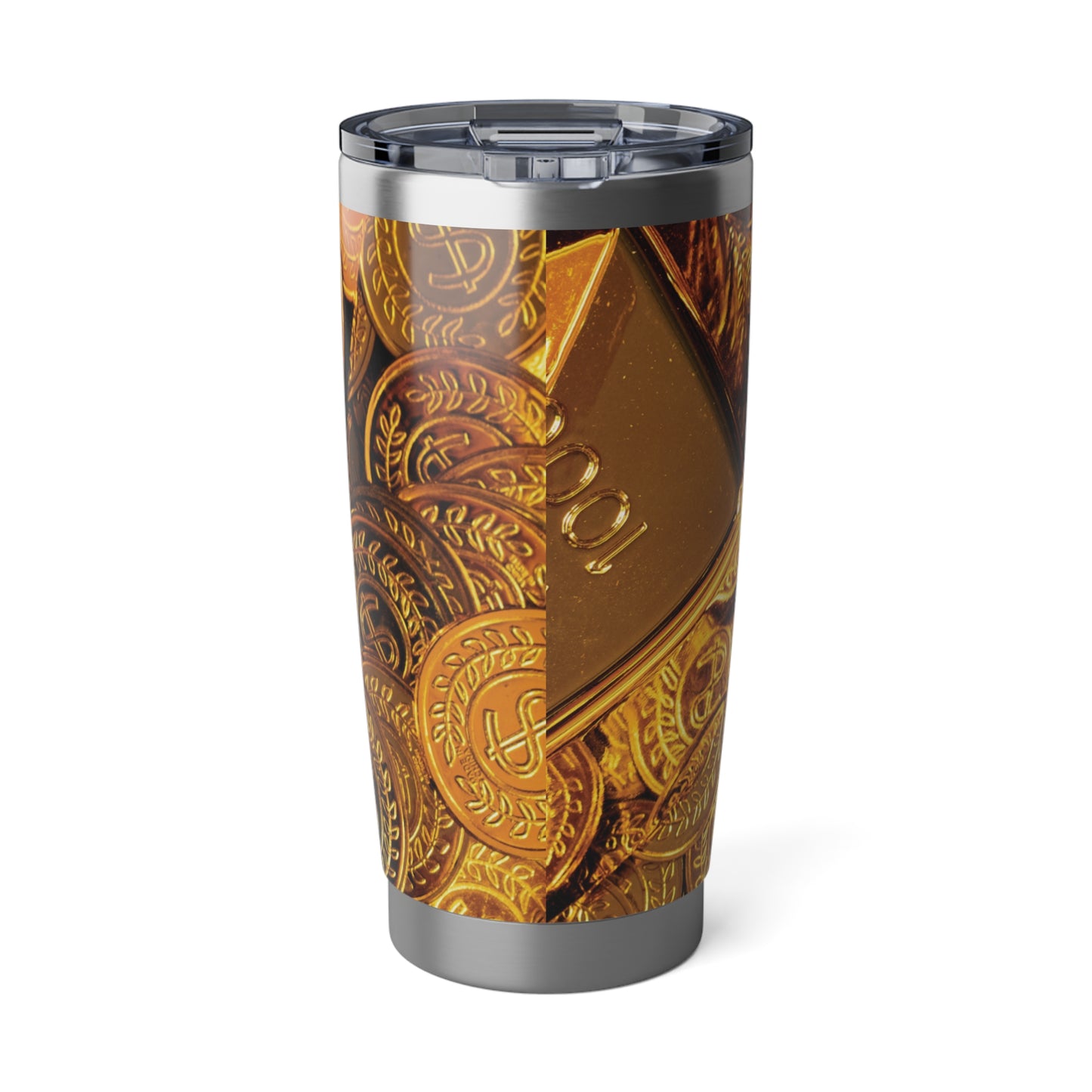 Vagabond Gold Coin 20oz Tumbler - Sleek Travel Mug for Adventure Seekers