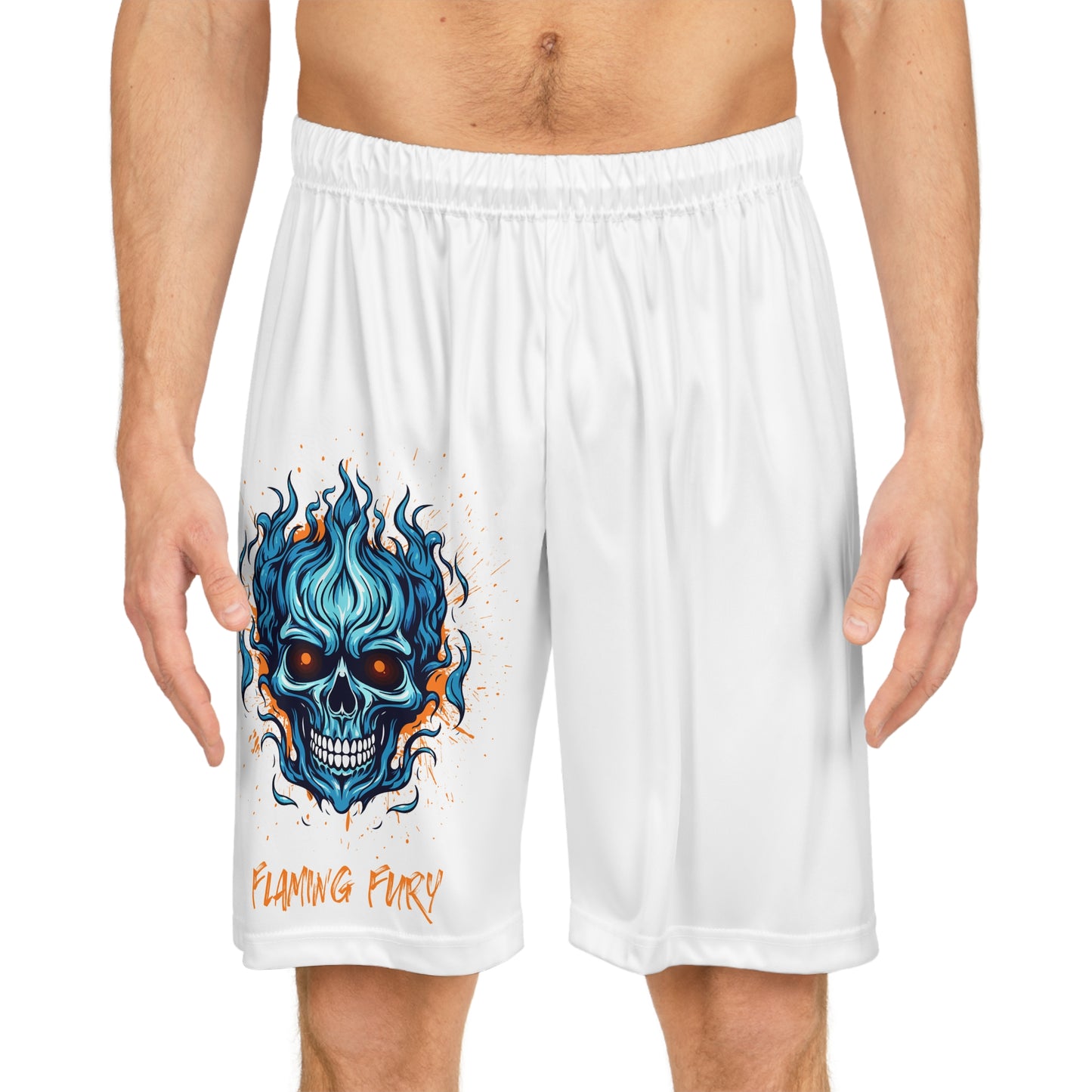 Flaming Fury Basketball Shorts