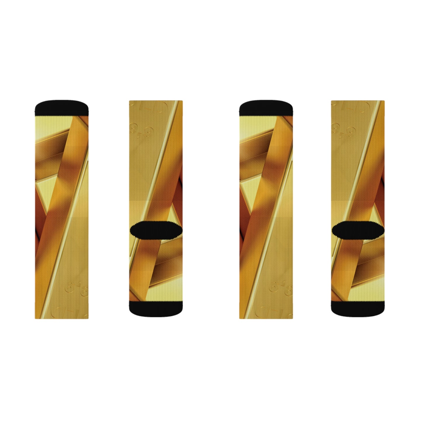 Fine Gold Sublimation Socks