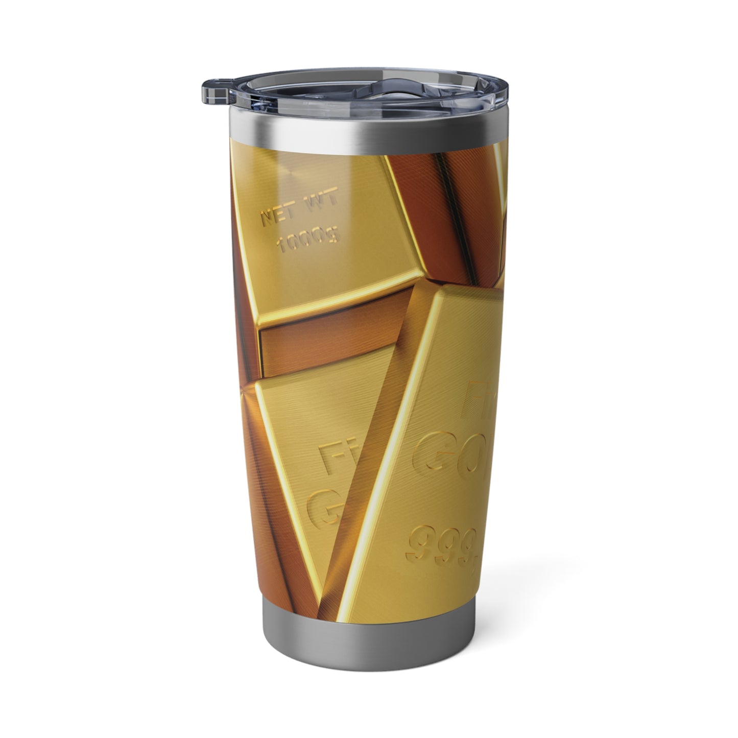 Vagabond Gold Bar Tumbler - 20oz Insulated Travel Mug for Luxury Drinkware
