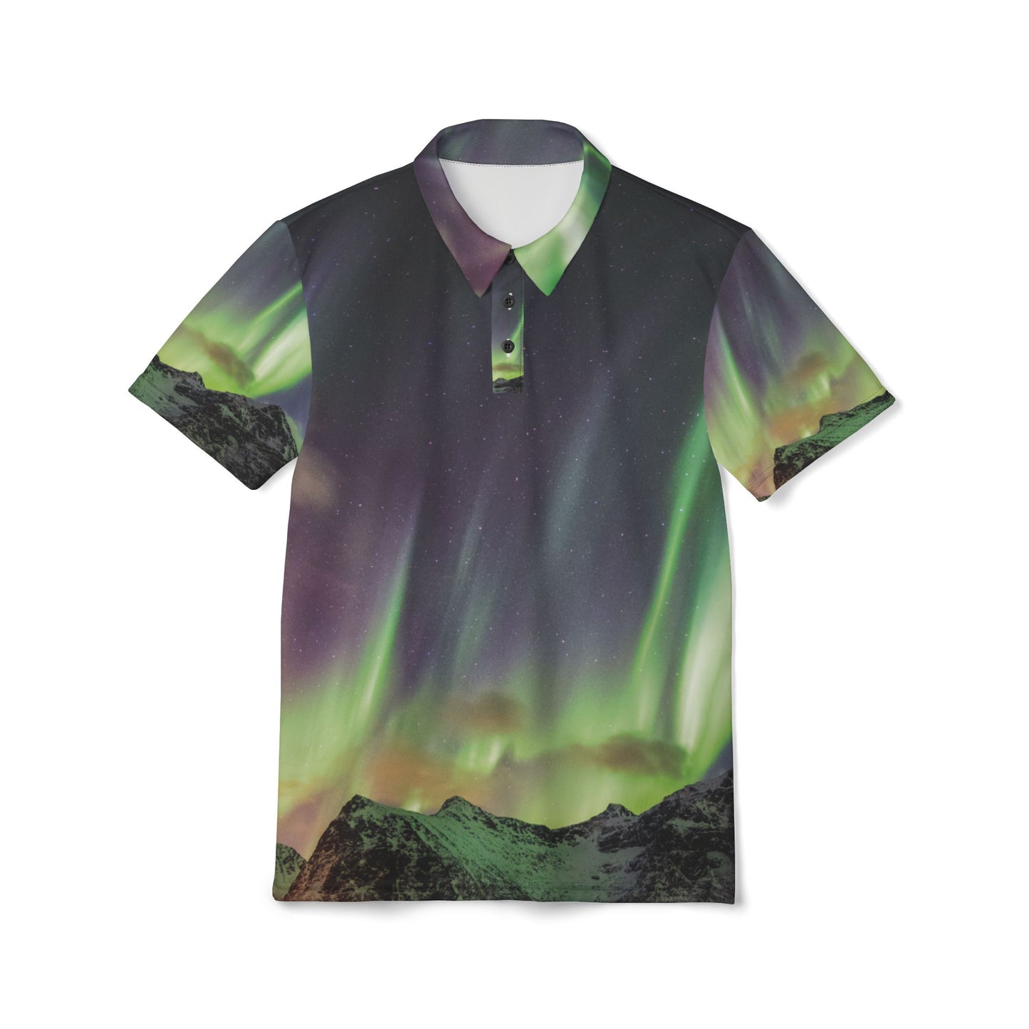 Northern Lights Unisex Polo Shirt (AOP)