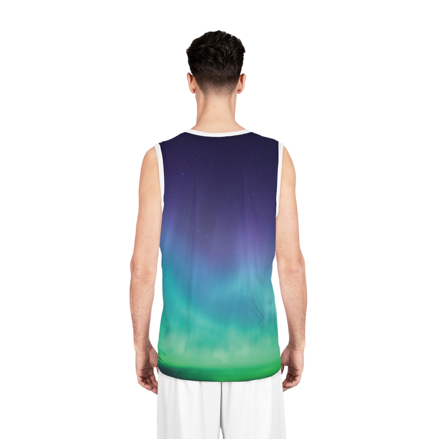Aurora Borealis Basketball Jersey All Over Print