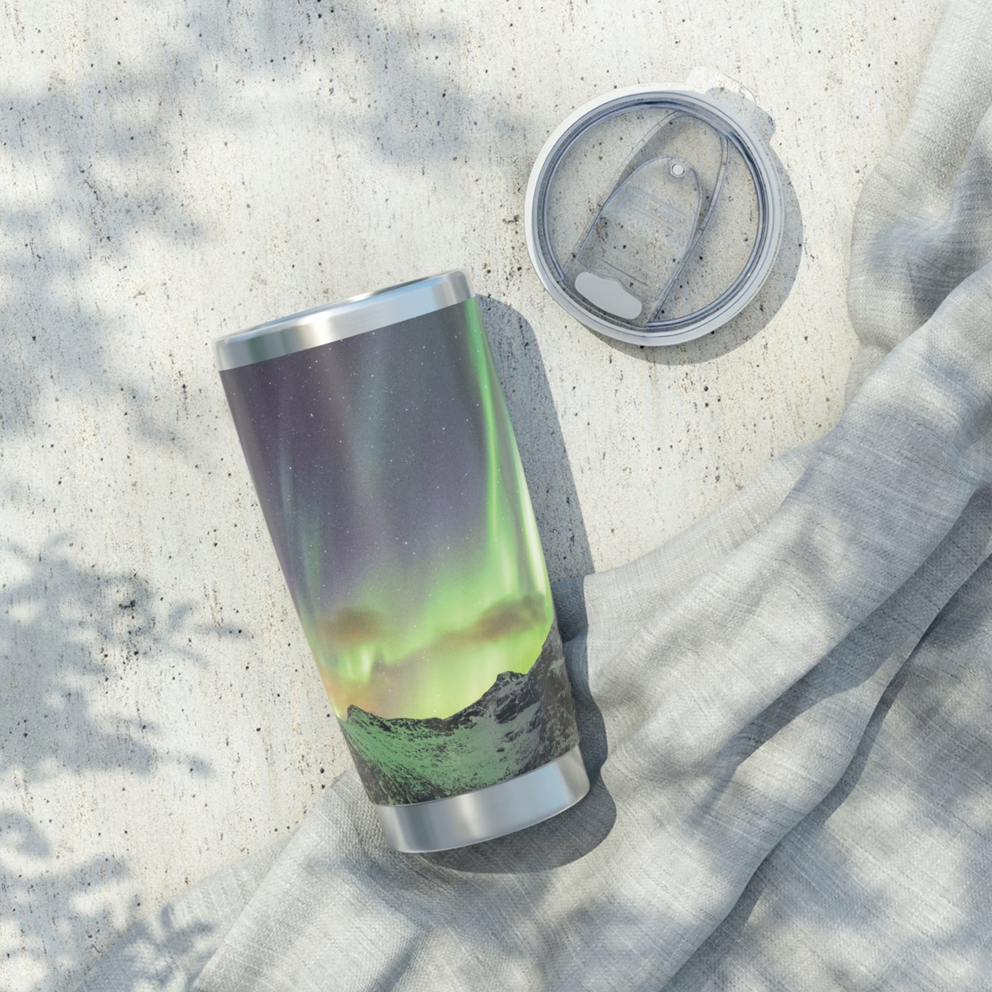 Aurora Borealis 20oz Tumbler - Travel Mug for Adventurers & Nature Lovers