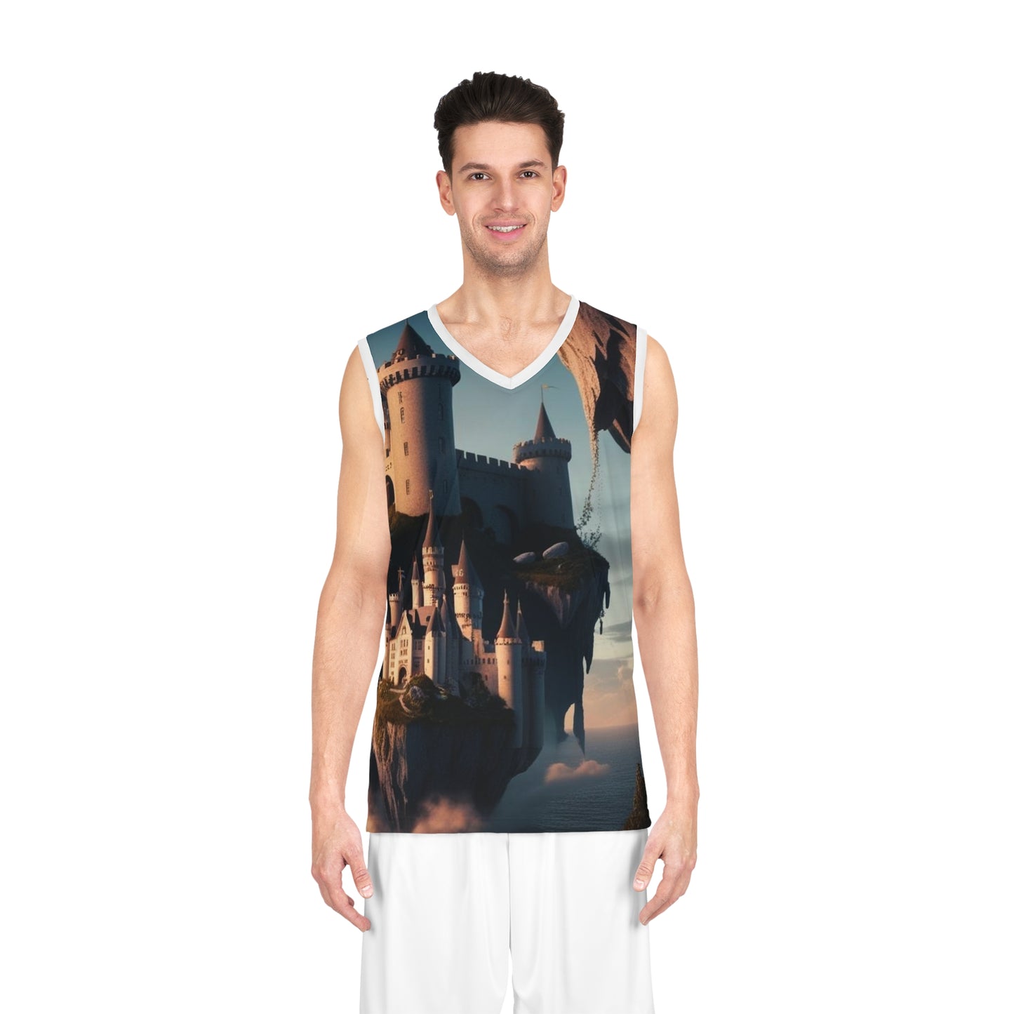 Castle In The Sky Basketball Jersey