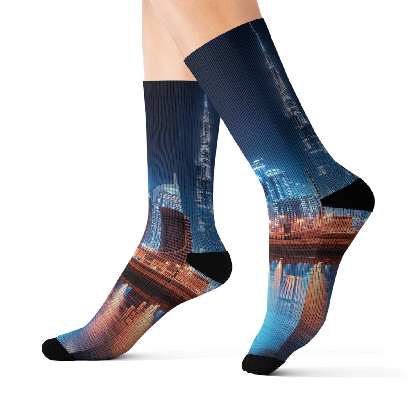 Dubai City Sublimation Socks