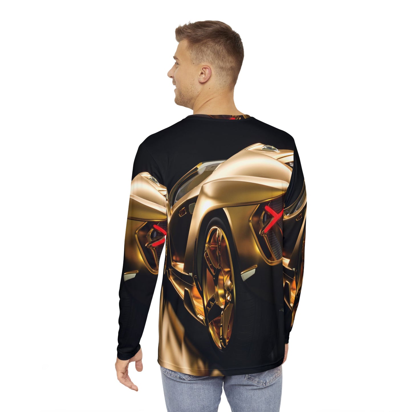 Gold Car Long Sleeve Shirt (AOP)
