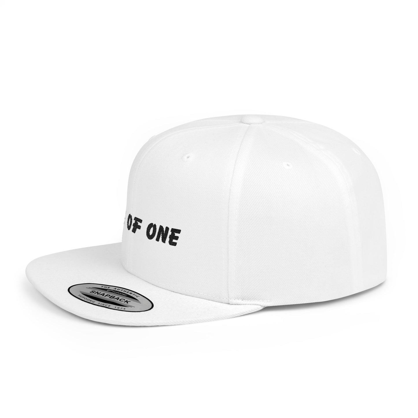 Stylish Flat Bill Snapback Cap, Trendy Hat for Fashion Lovers, Gift for Birthdays, Streetwear Accessory, One of One Statement