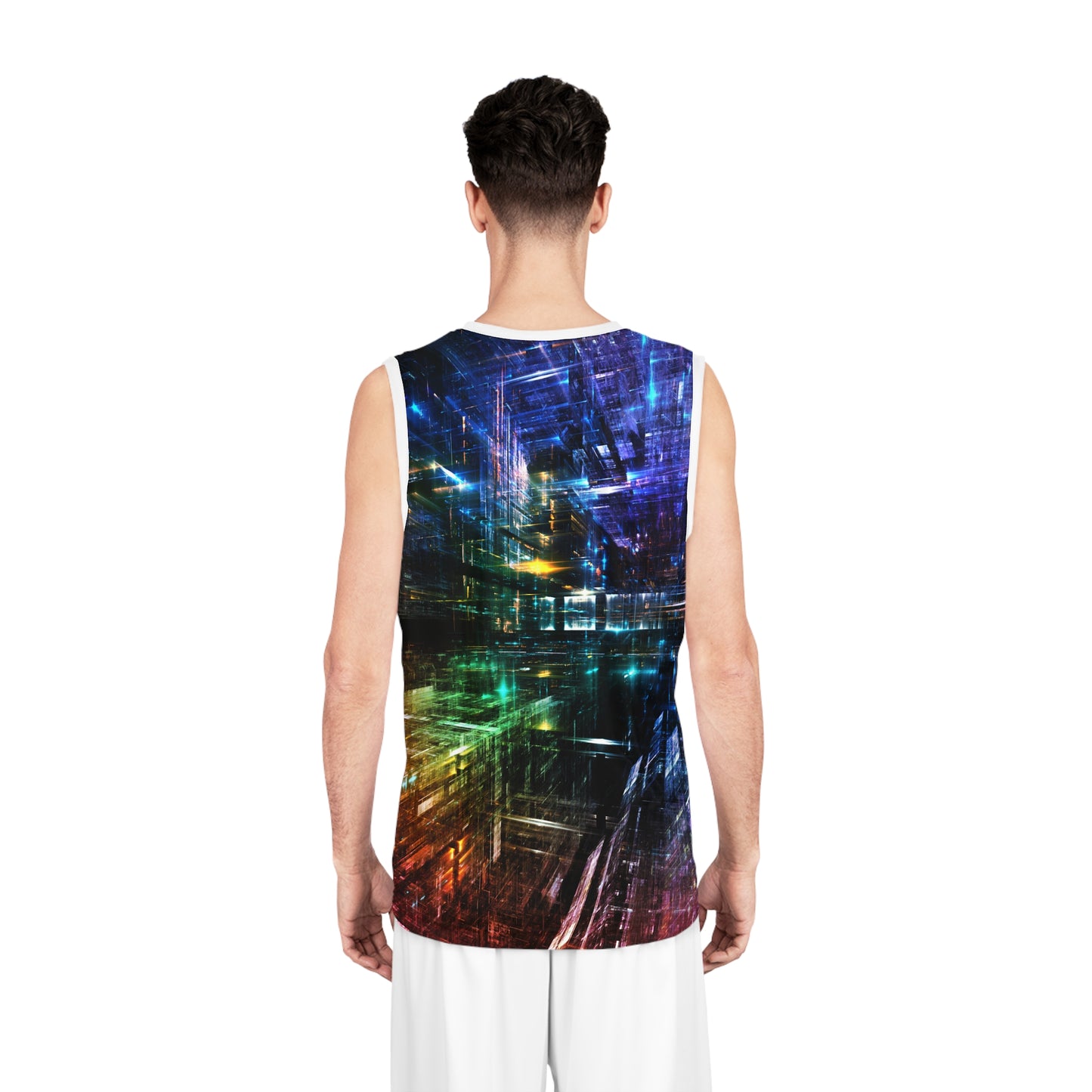 3D Lights Basketball Jersey