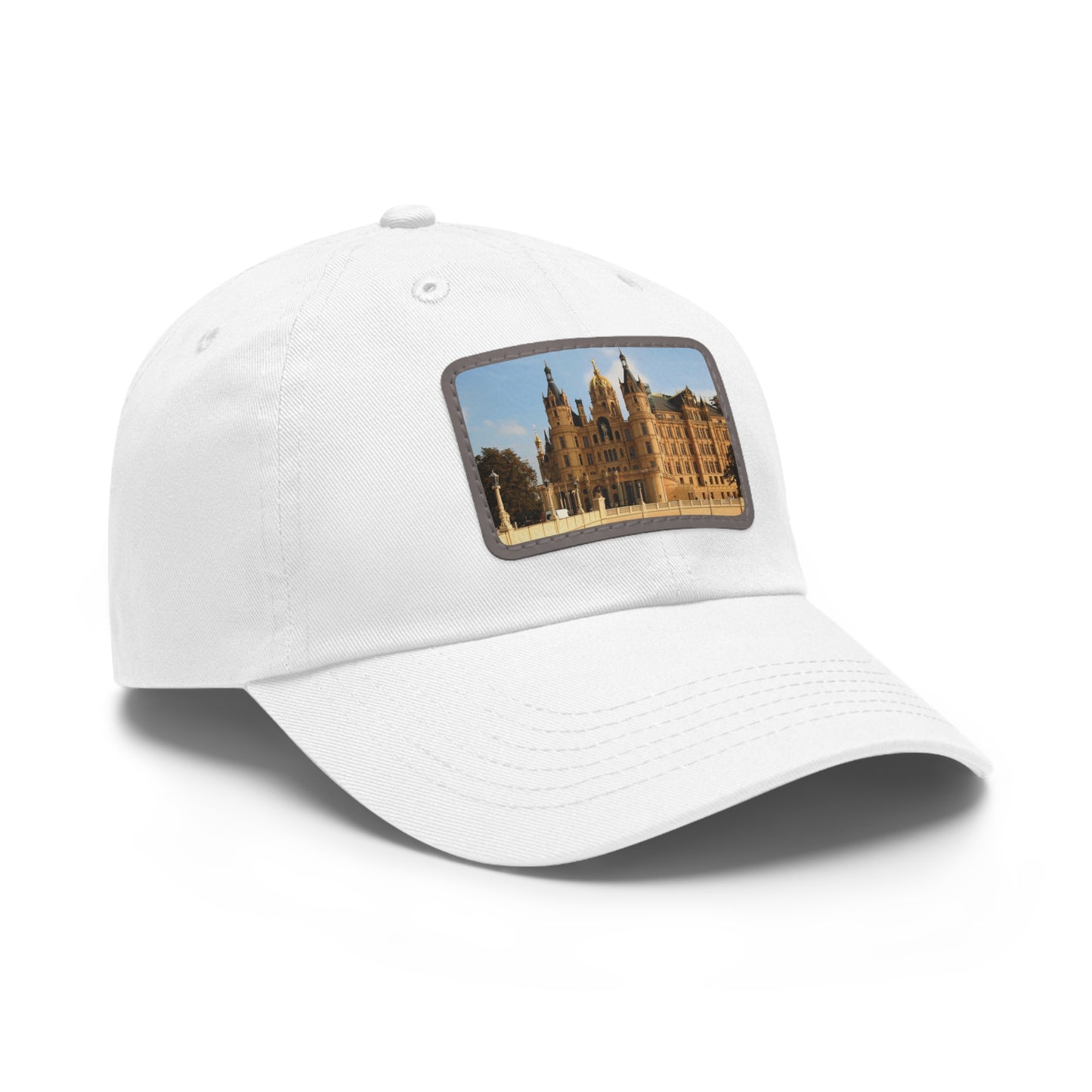 Castle Dad Hat with Leather Patch (Rectangle)