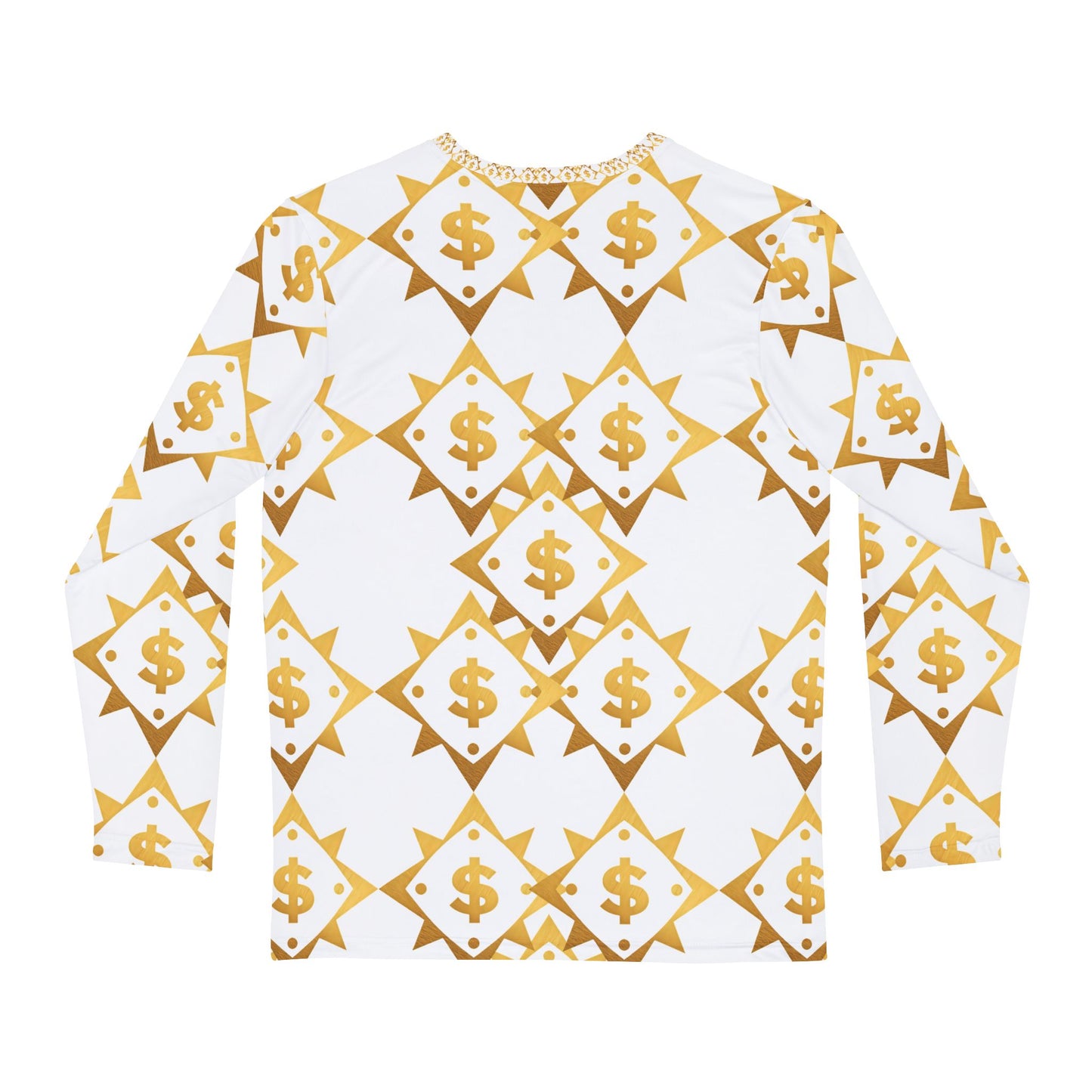 Gold Money Print Long Sleeve Shirt