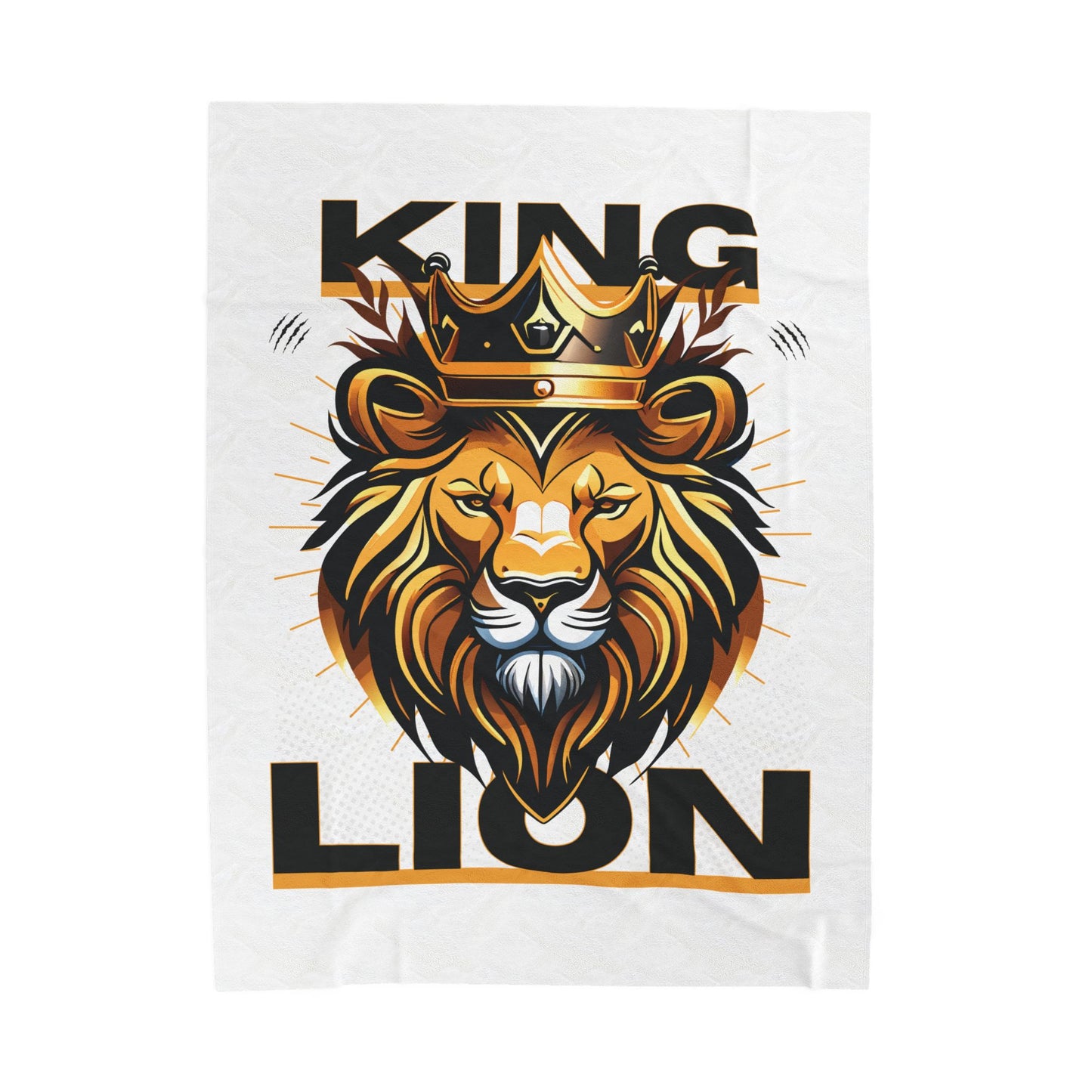 King Lion Velveteen Plush Blanket