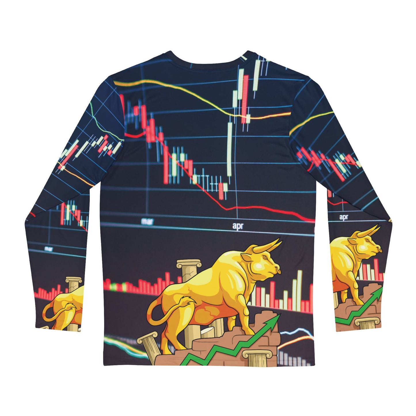 Stock Market Men's Long Sleeve Shirt (AOP)