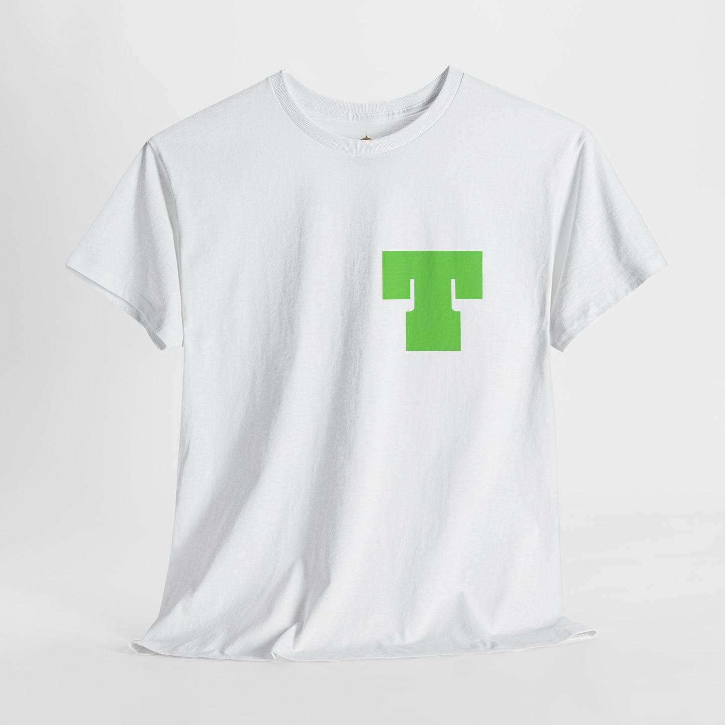 Unisex Heavy Cotton Tee with Bold Letter T | Casual Streetwear, Gift for Him/Her, Everyday Style, Birthday Apparel, Comfortable Tee