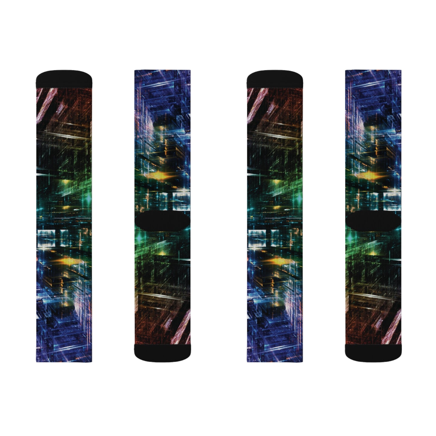 3D Lights Sublimation Socks