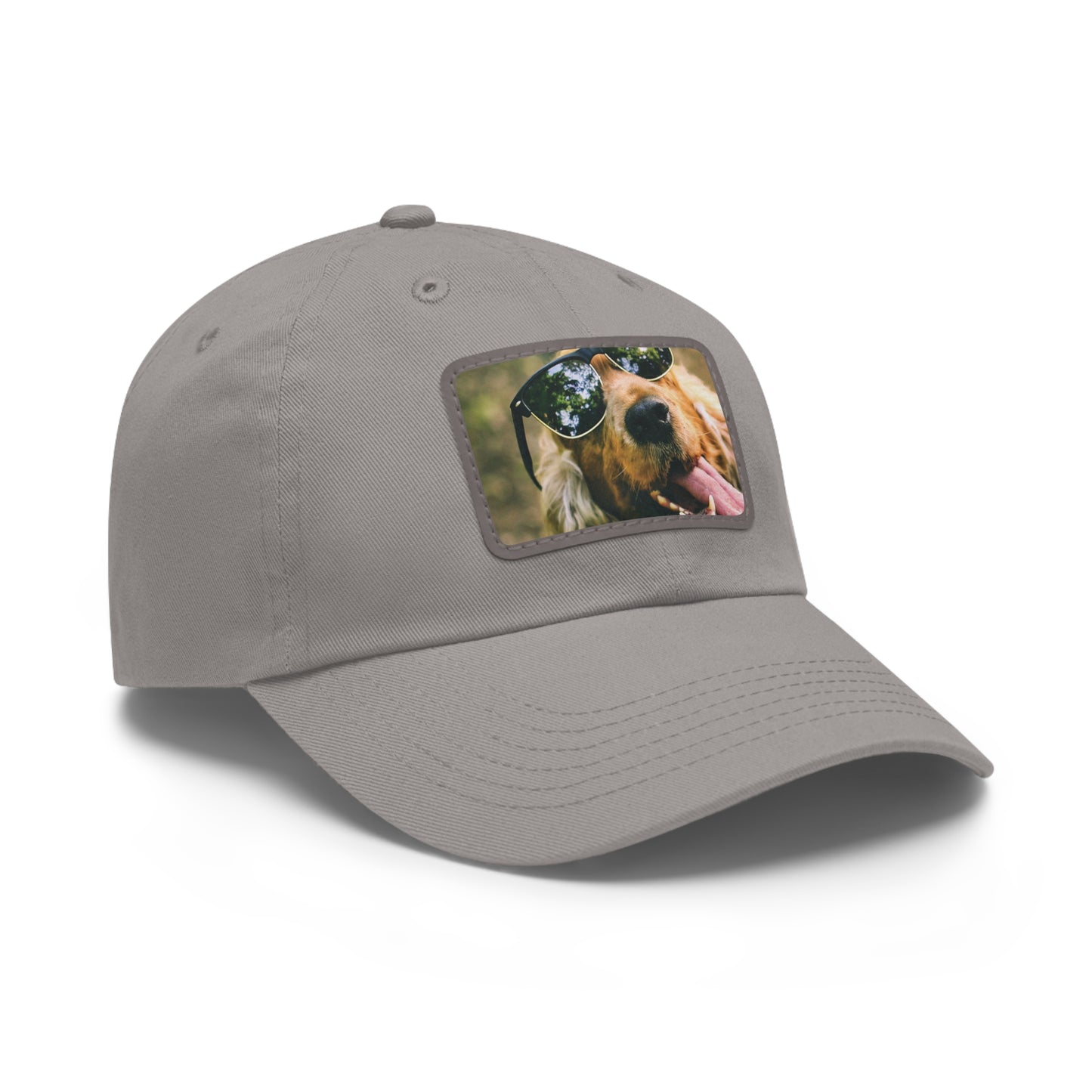 Cool Dog Dad Hat with Leather Patch (Rectangle)