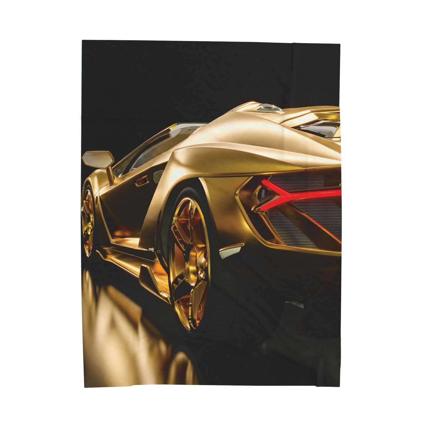 Gold Car Velveteen Plush Blanket