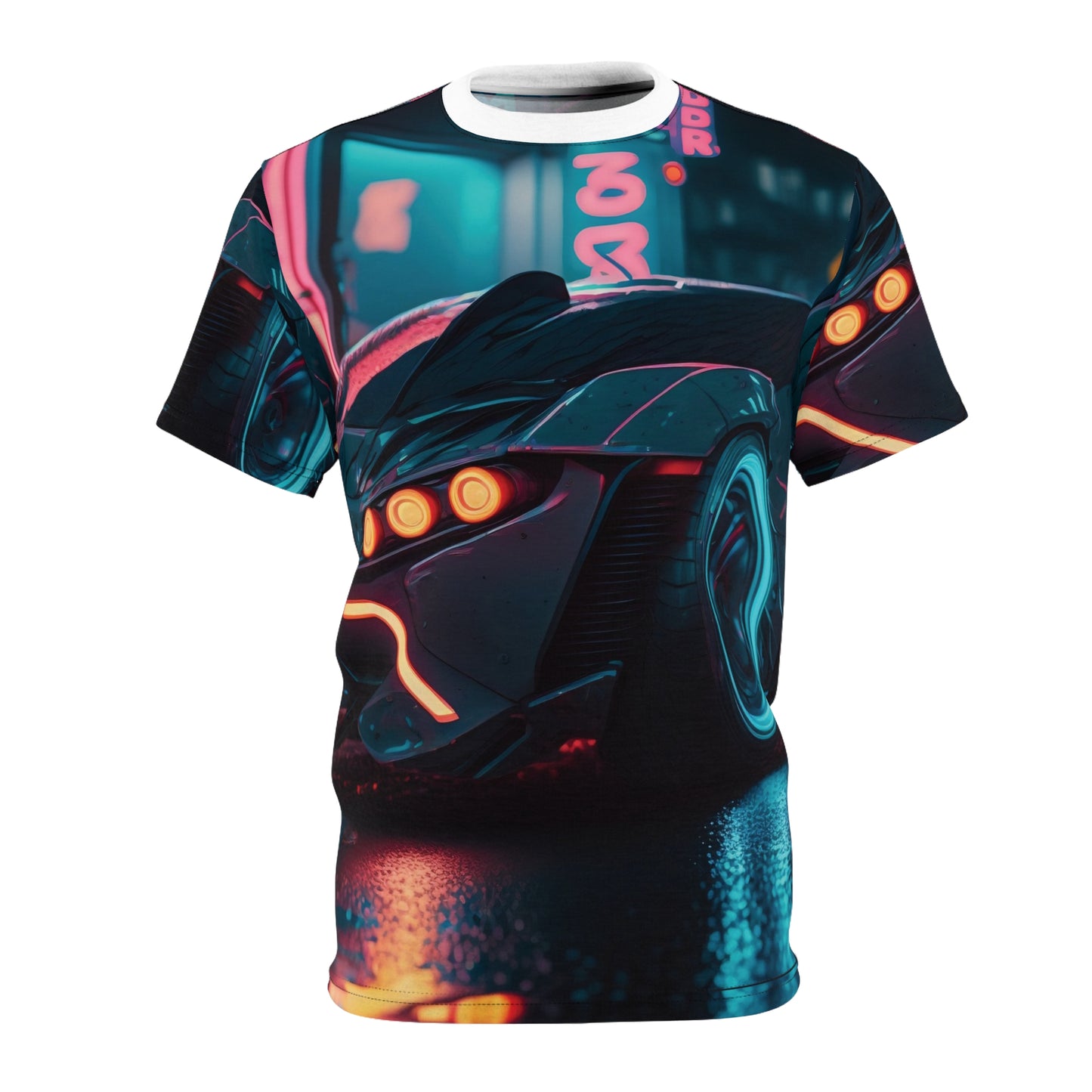 Neon Car Unisex Tee (AOP)