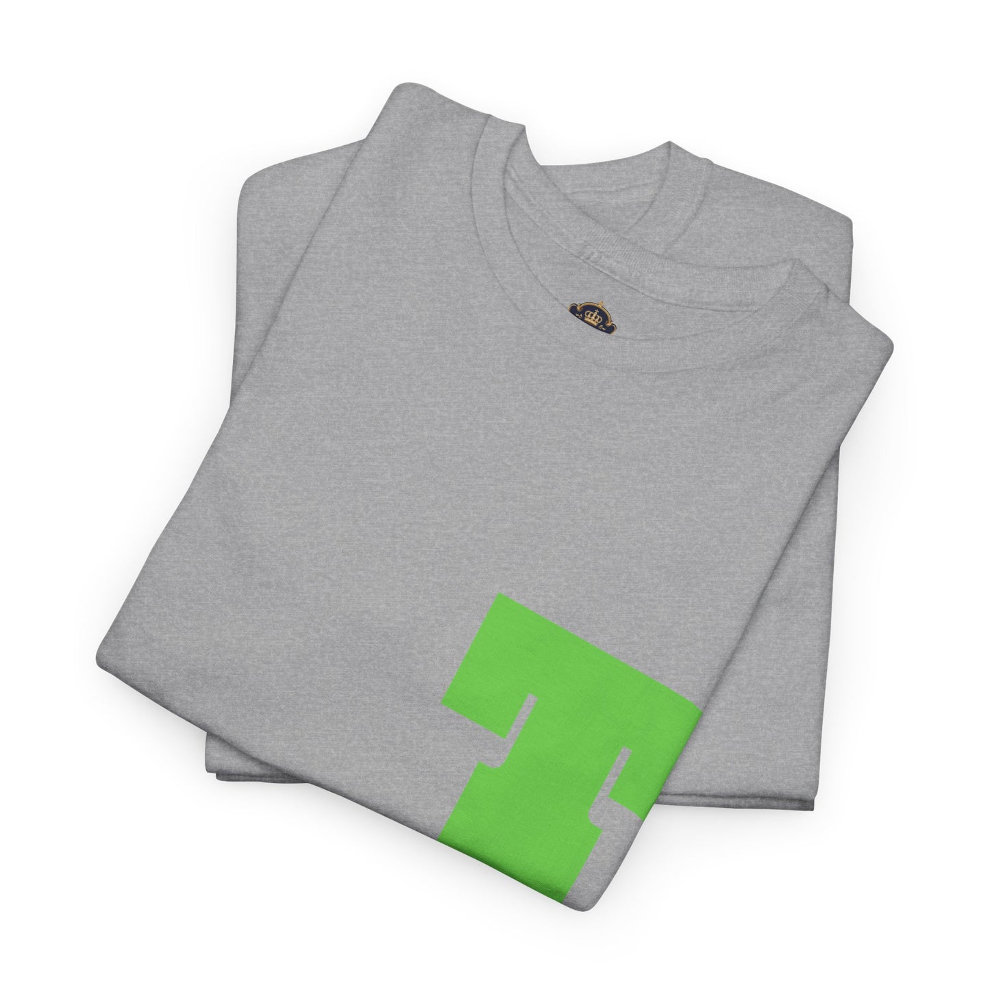 Unisex Heavy Cotton Tee with Bold Letter T | Casual Streetwear, Gift for Him/Her, Everyday Style, Birthday Apparel, Comfortable Tee