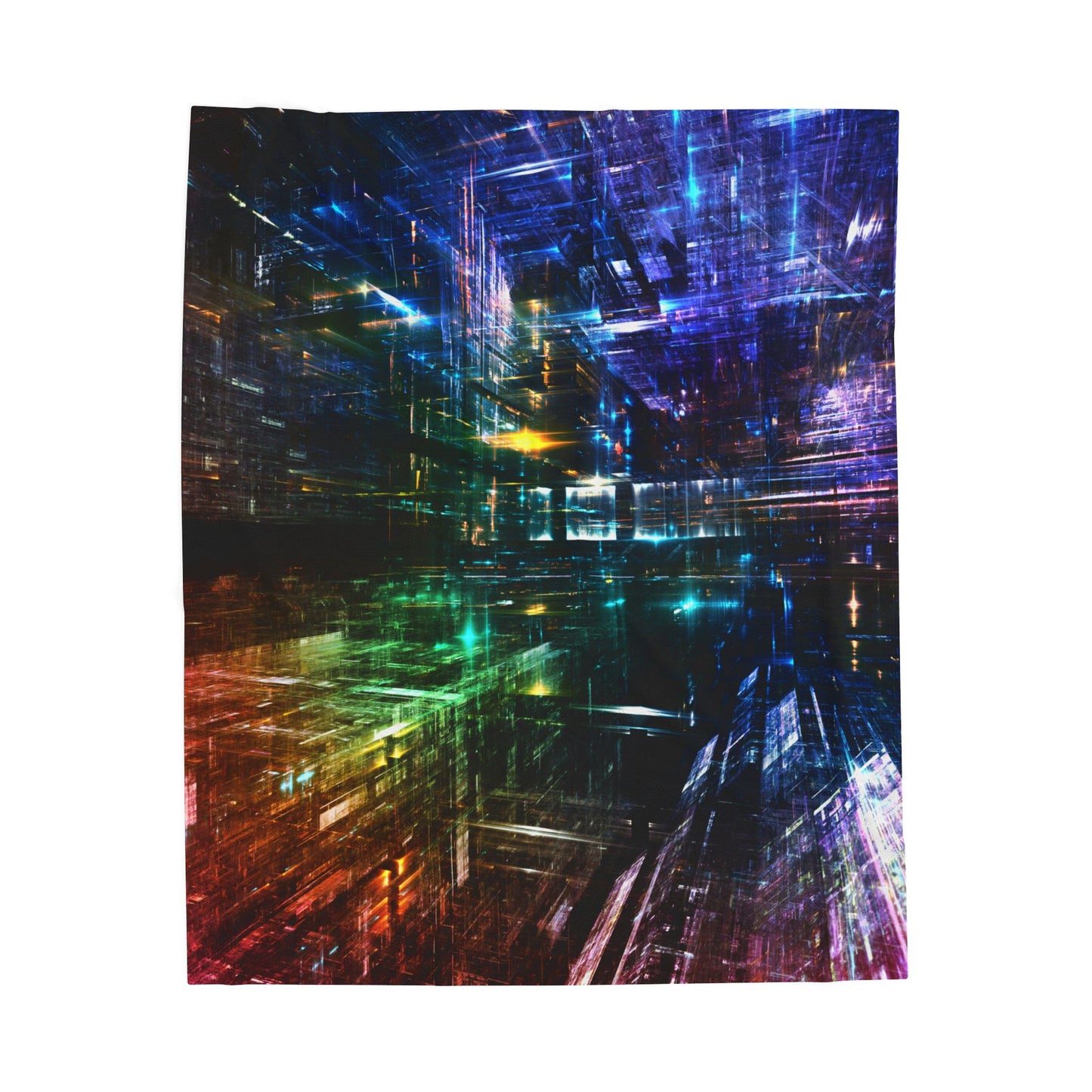 3D Lights Blanket, Polyester Warm and Cozy