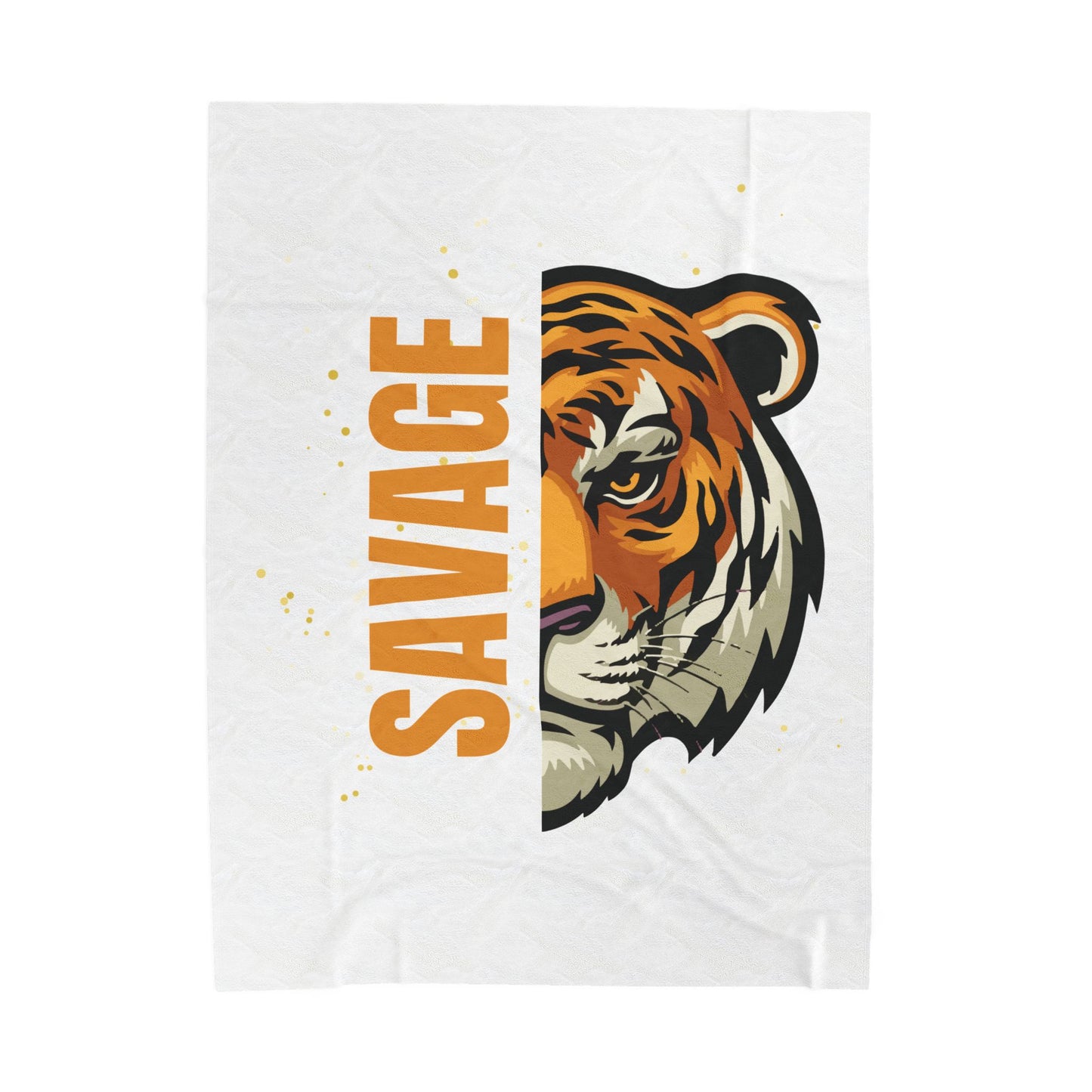 Savage Tiger Velveteen Plush Blanket