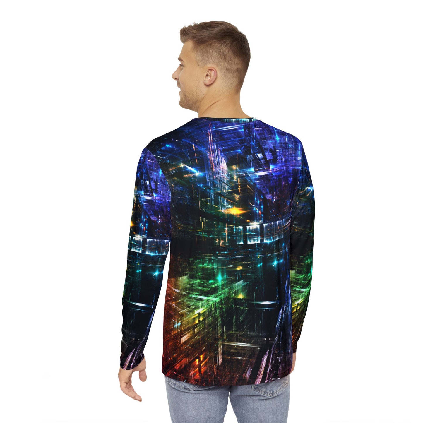 3D Lights Men's Long Sleeve Shirt