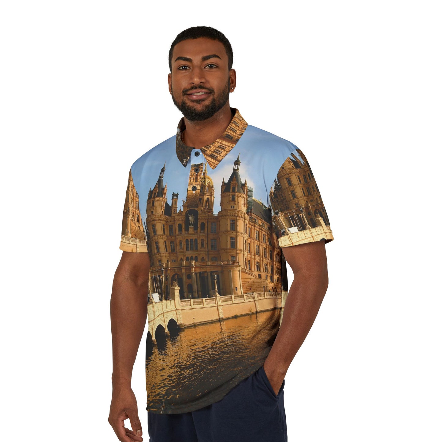 Castle Unisex Polo Shirt (AOP)