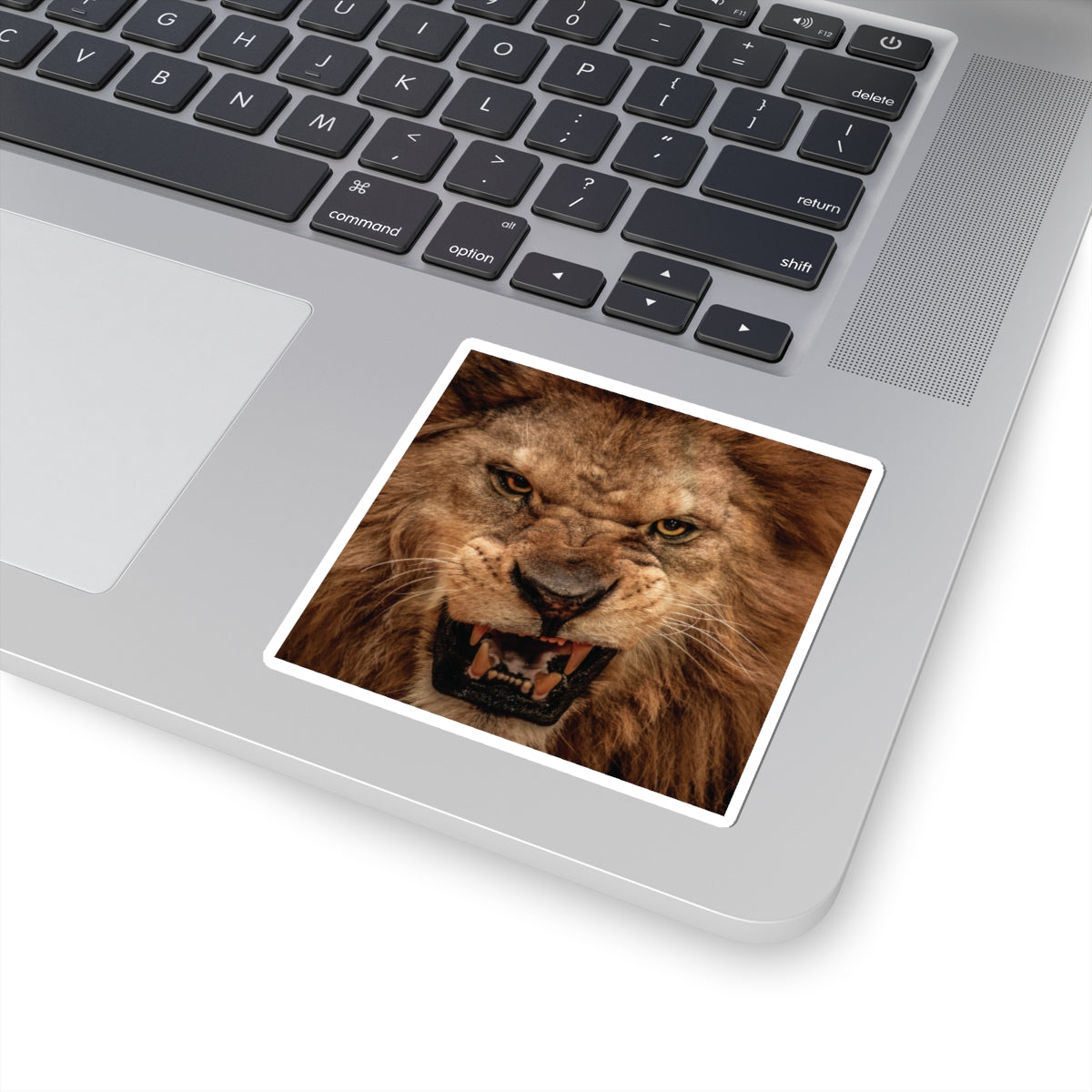 Fierce Lion Kiss-Cut Stickers - Bold Animal Art for Personalizing Laptops, Journals & More