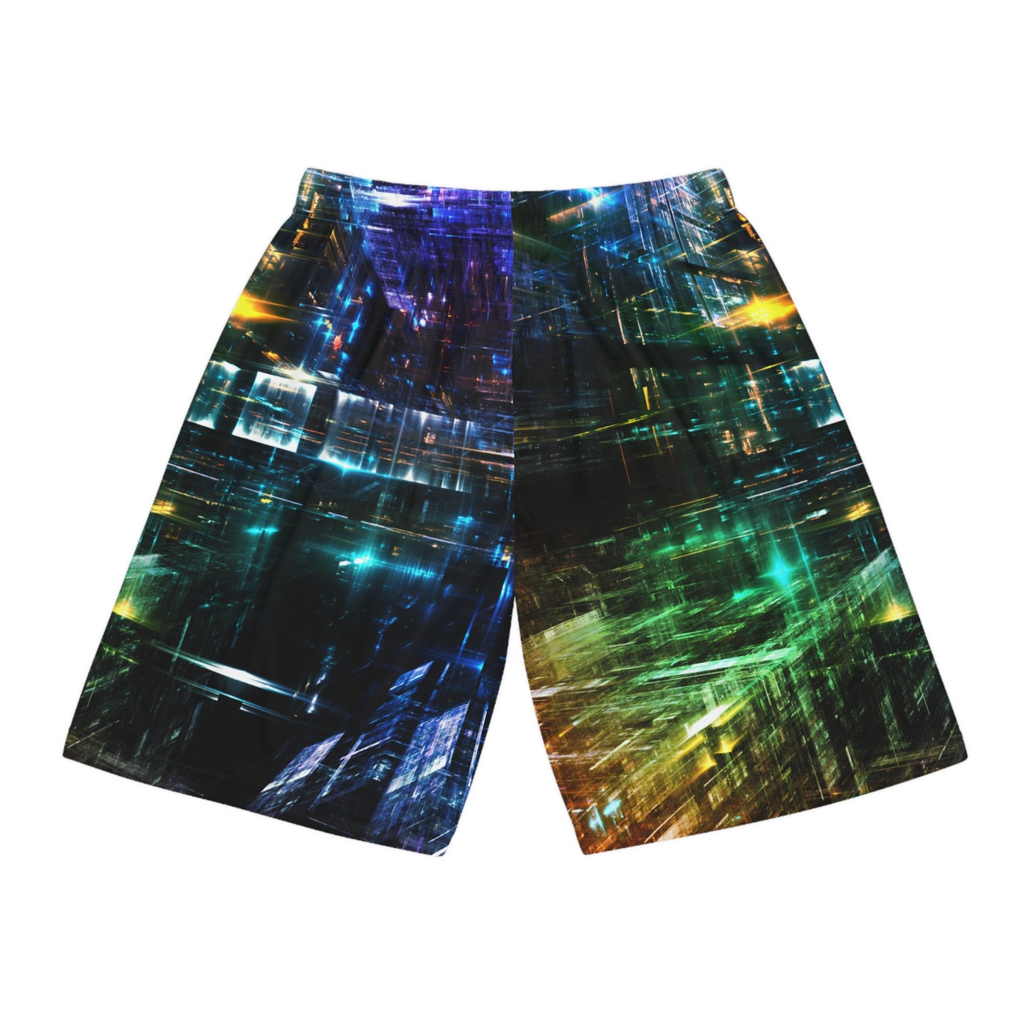 3D Lights Basketball Shorts