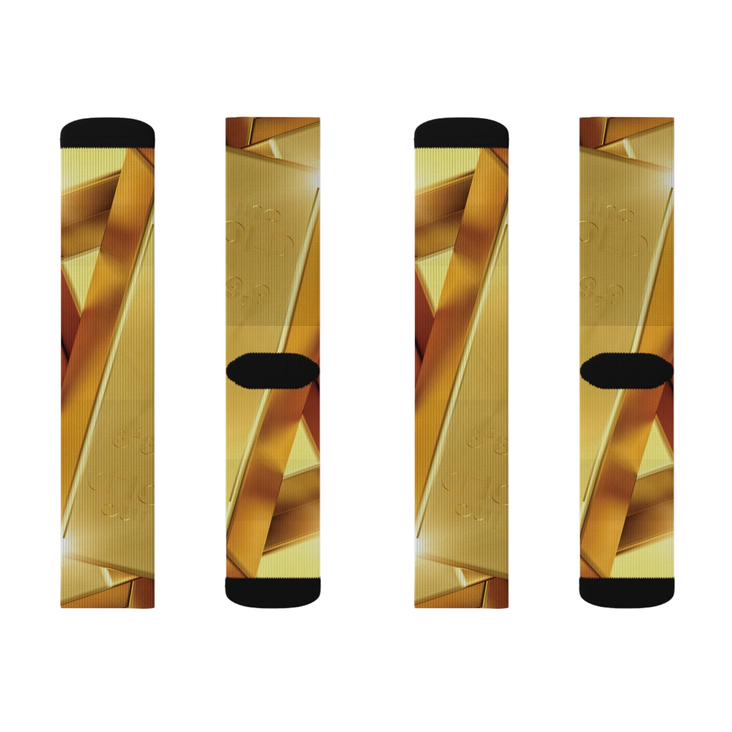 Fine Gold Sublimation Socks
