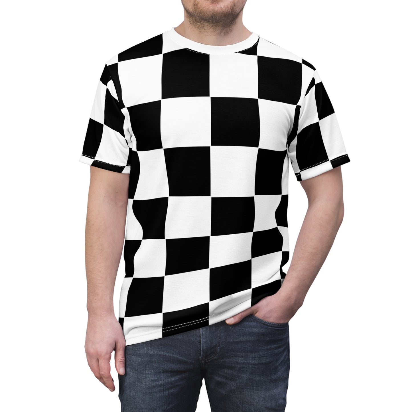 Stylish Checkerboard Tee